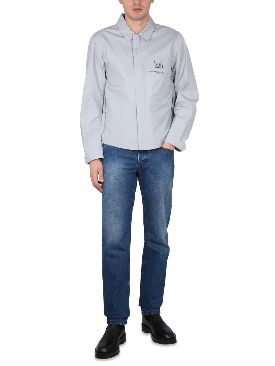 C.P.COMPANY Classic Collar Front Zip Shirt for Men