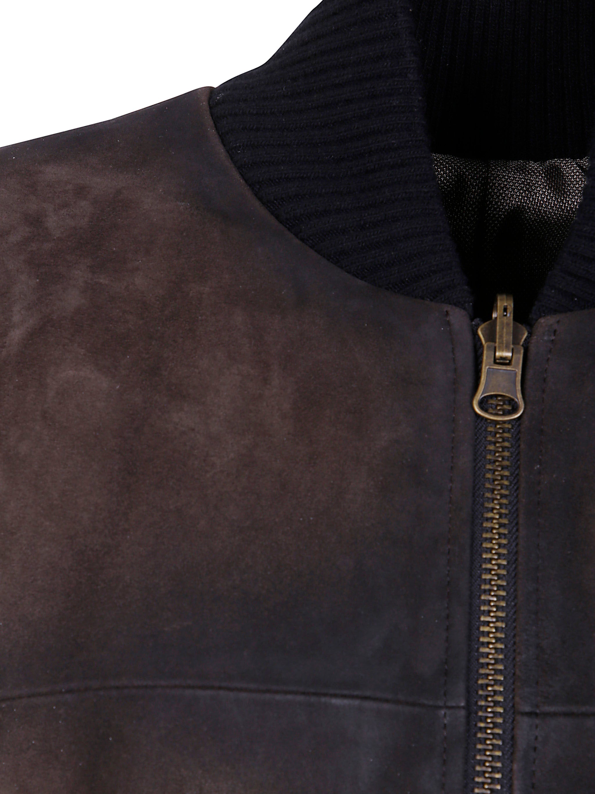 IBRIGU Reversible Leather Bomber Jacket