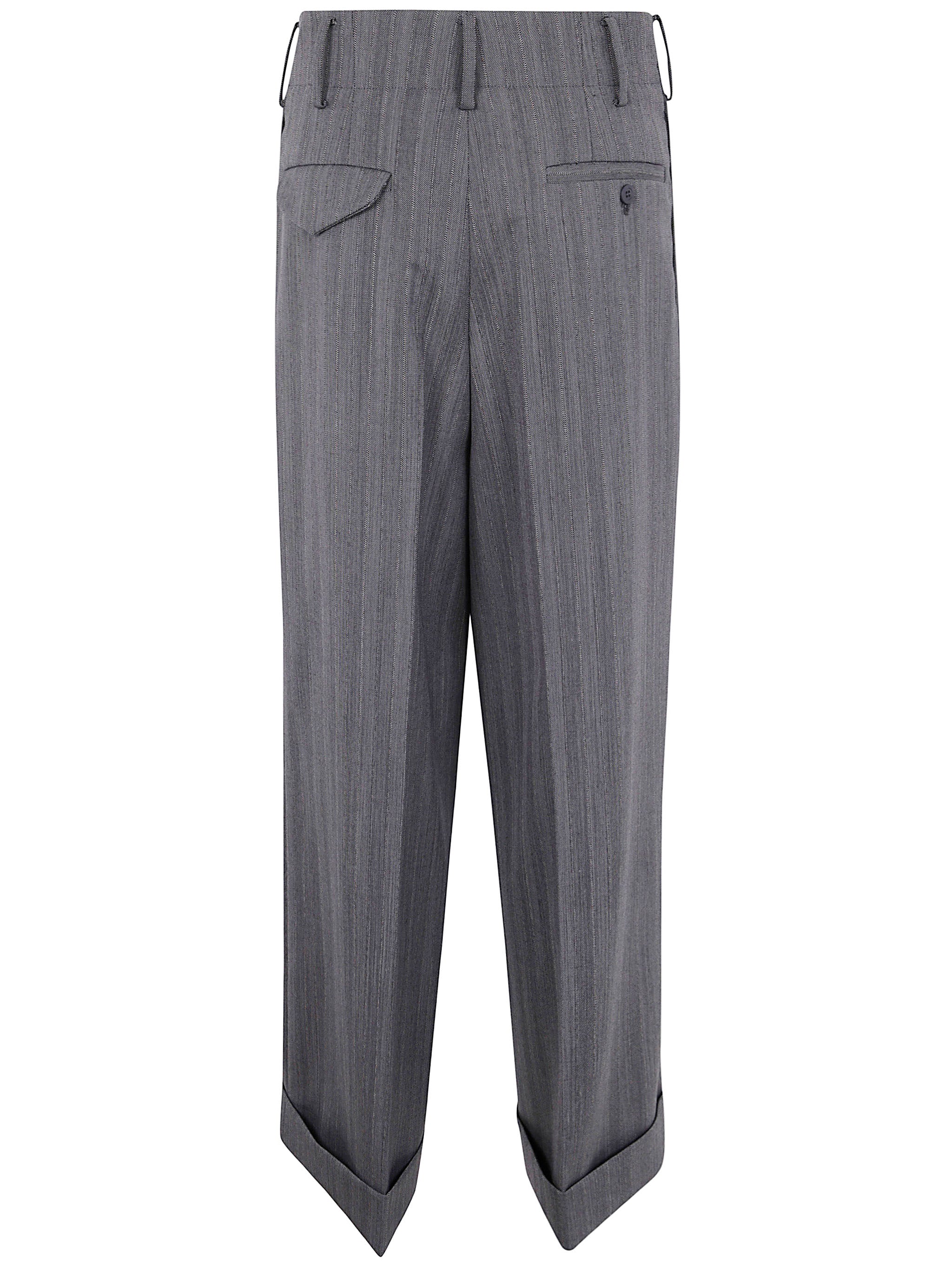 IBRIGU Wide Leg Wool Trousers for Women