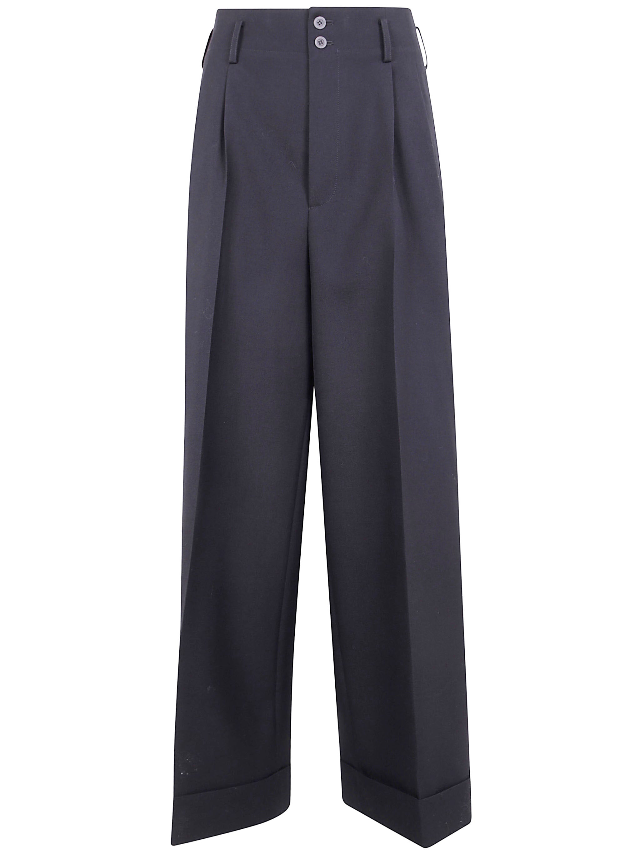 IBRIGU Wide Leg Wool Trousers