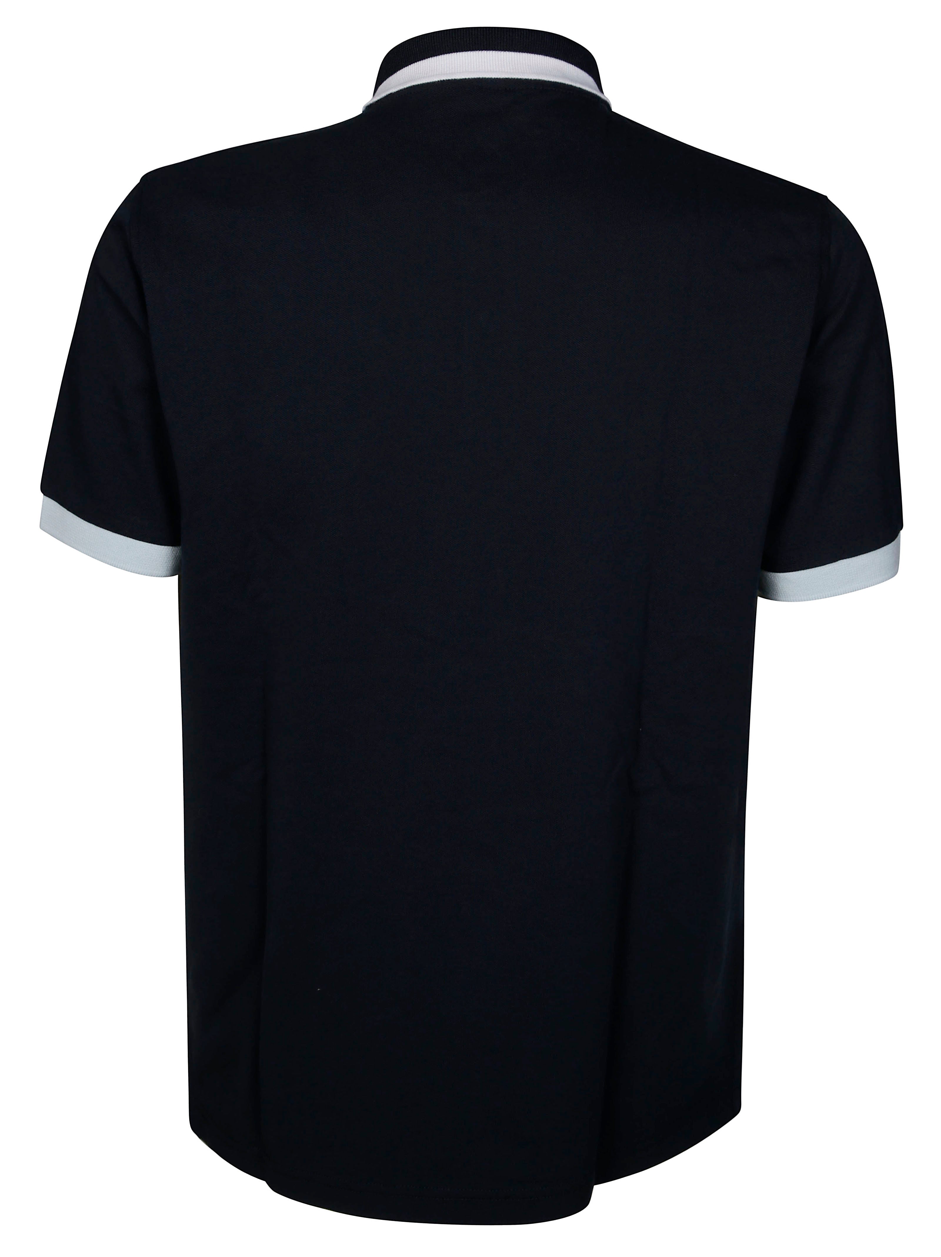 SUN 68 Contrast Collar Short Sleeve Polo