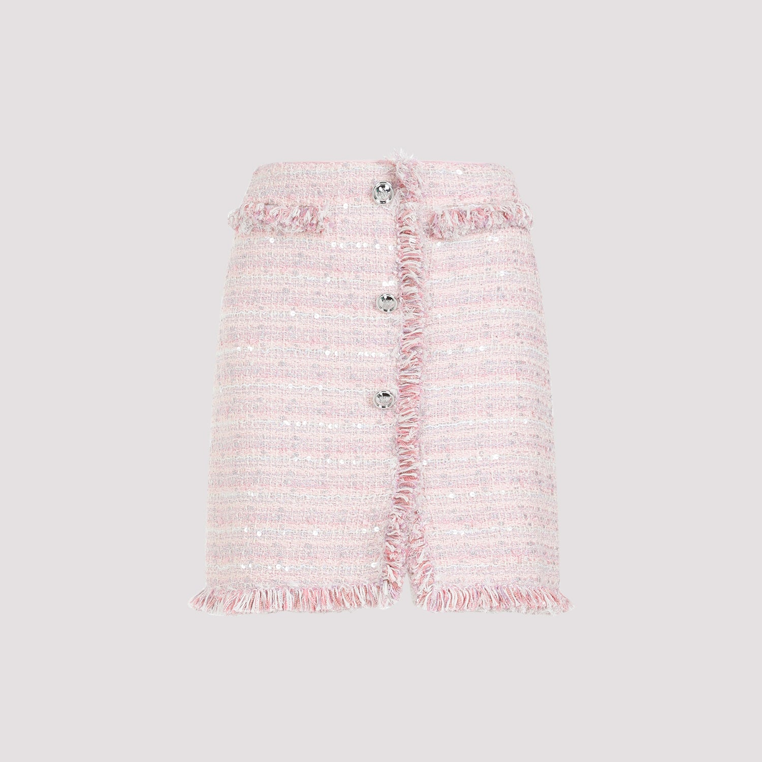 GIAMBATTISTA VALLI Stylish Boucle Loop Mini Skirt - SS24 Collection