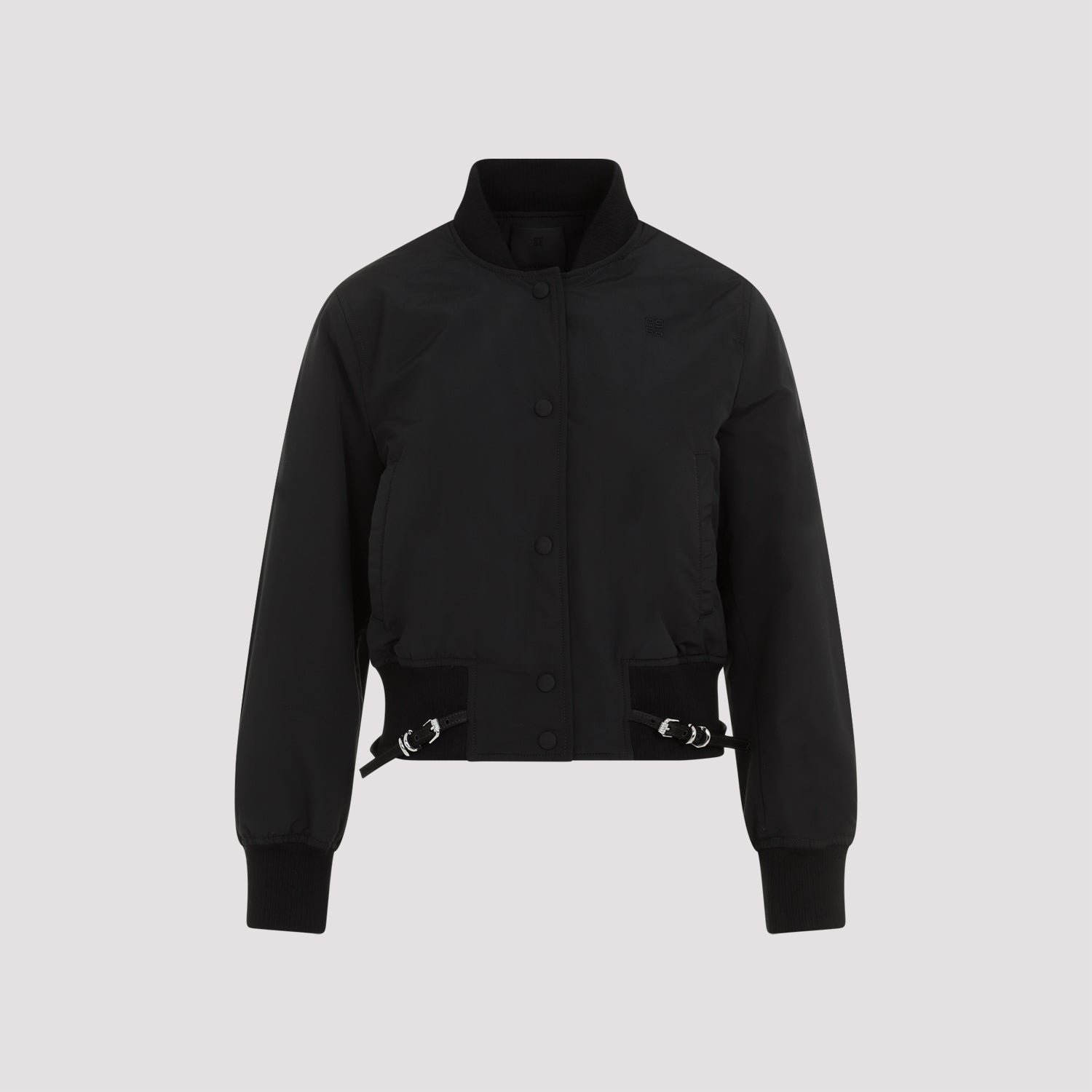 GIVENCHY Men's Long Sleeve Blouson Jacket with Attached Belt