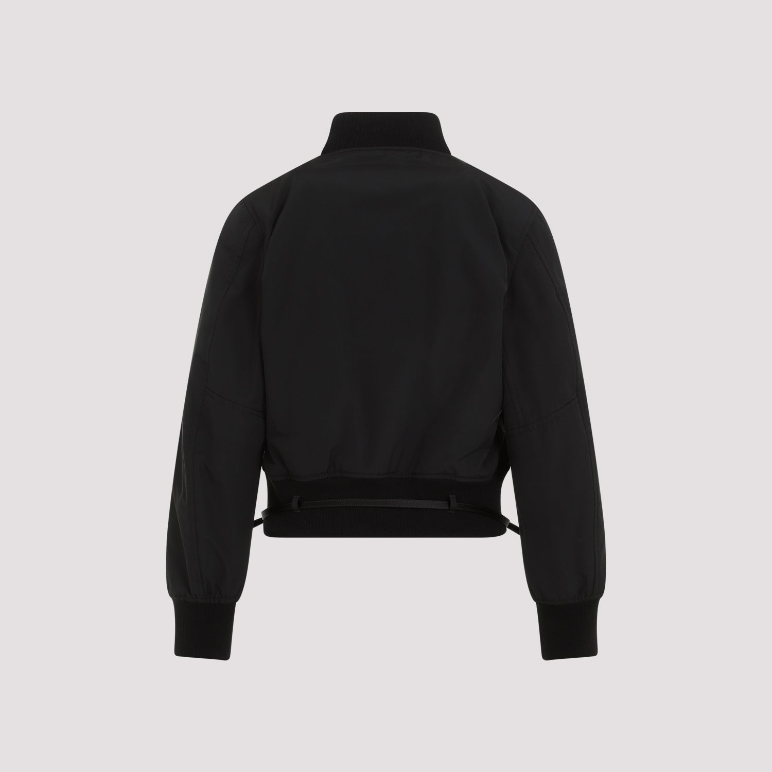 GIVENCHY Men's Long Sleeve Blouson Jacket with Attached Belt