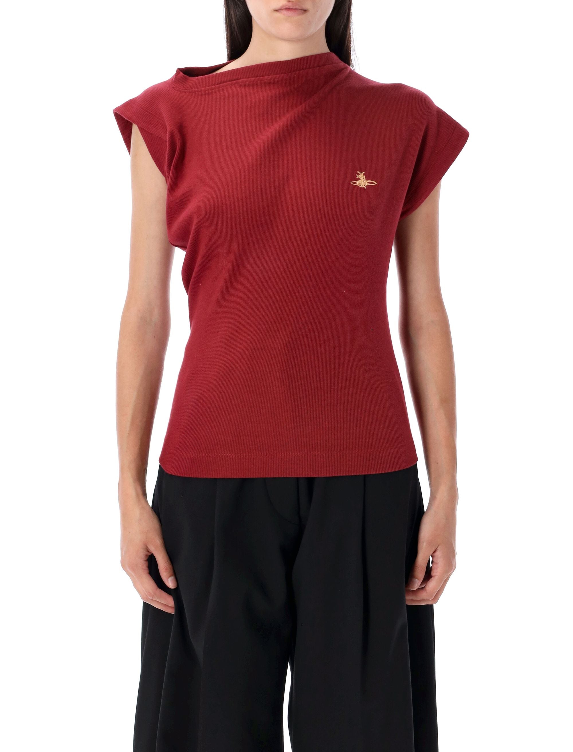 VIVIENNE WESTWOOD Asymmetrical T-Shirt with Orb Logo