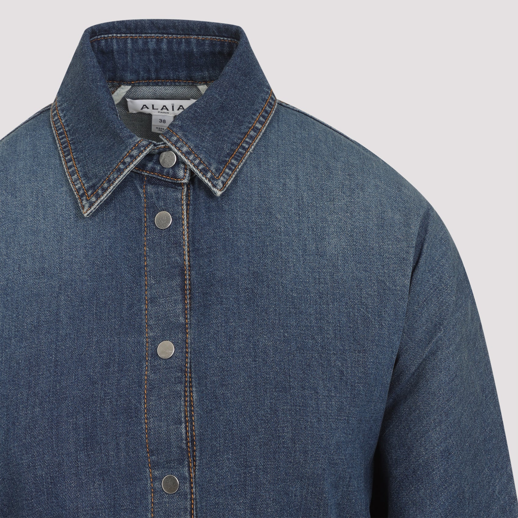 ALAÏA Curved Shirt for Men - FW25 Collection