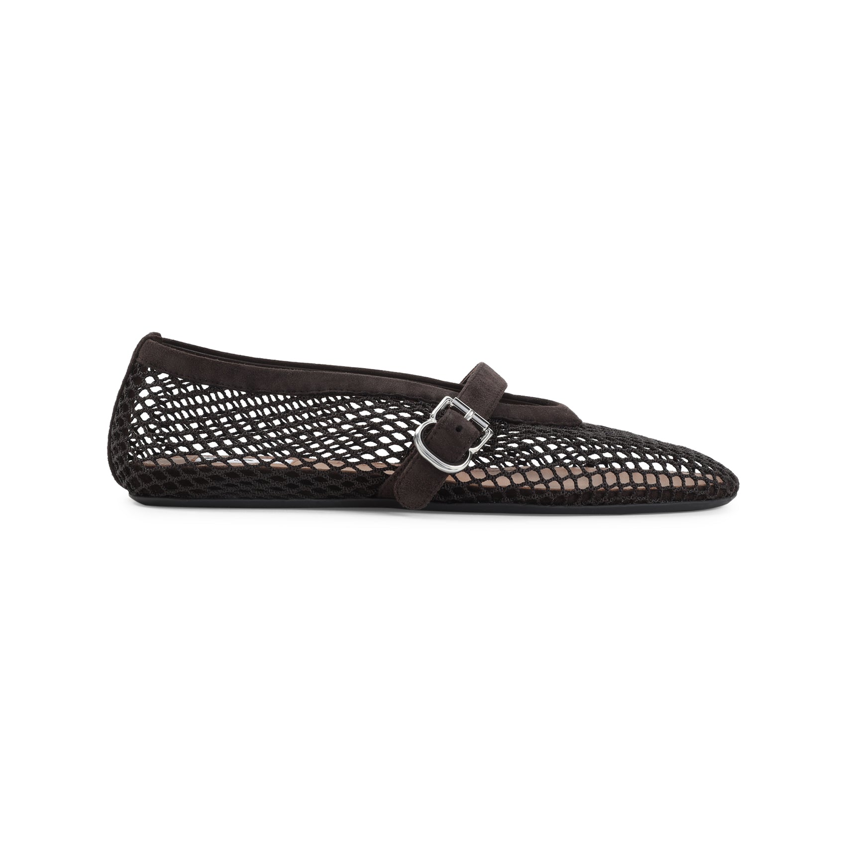 ALAÏA Fishnet Suede Flat Ballerinas for Men