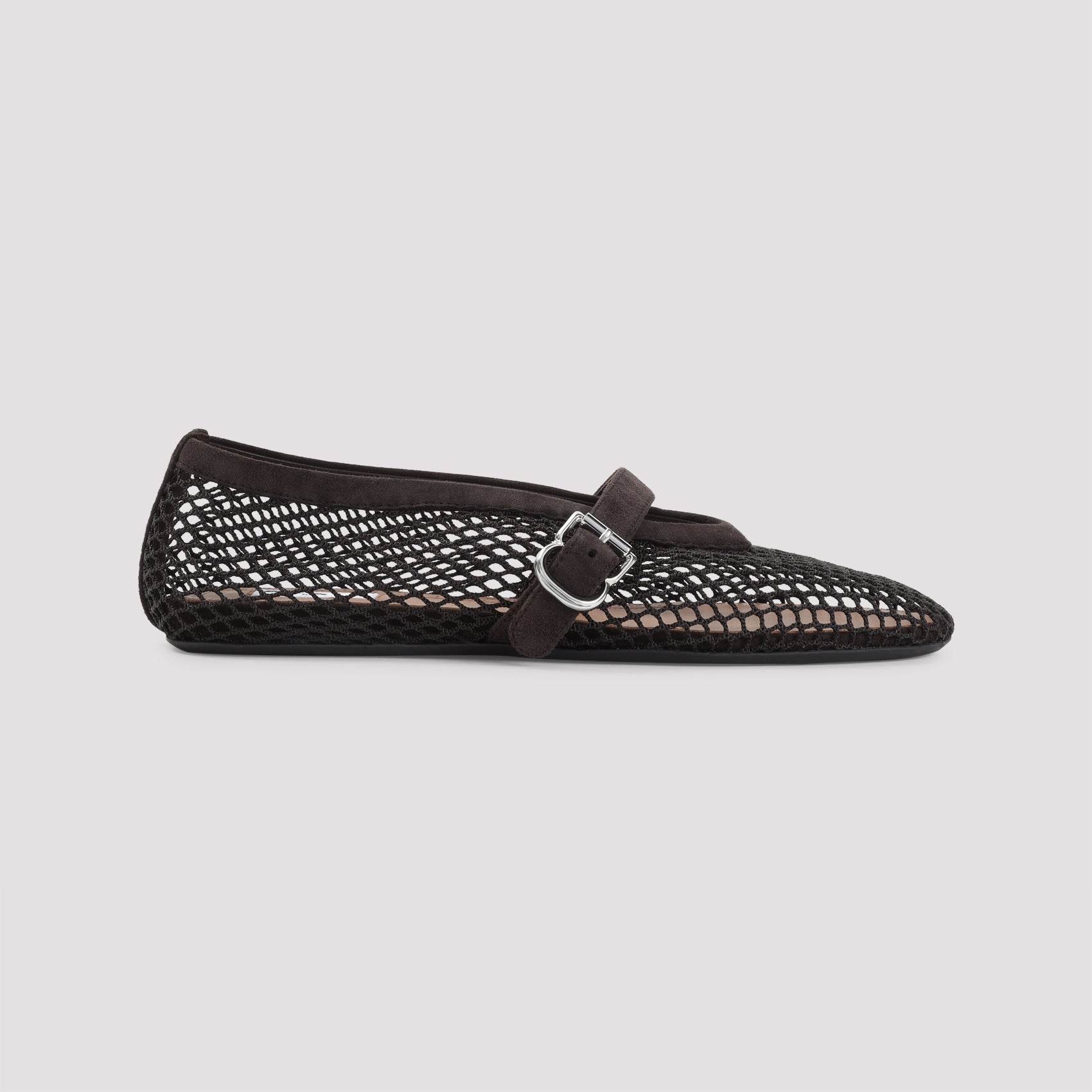 ALAÏA Fishnet Suede Flat Ballerinas for Men
