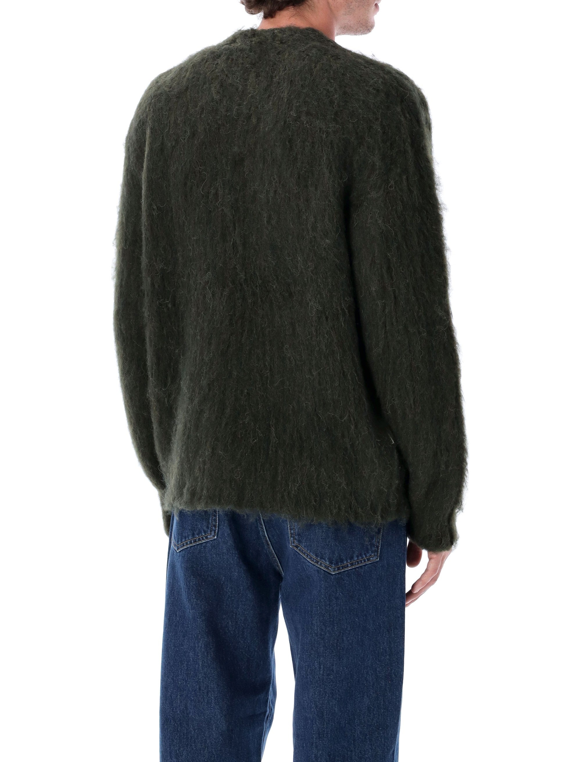 OBEY Brushed Patron V-Neck Cardigan - Men's Regular Fit