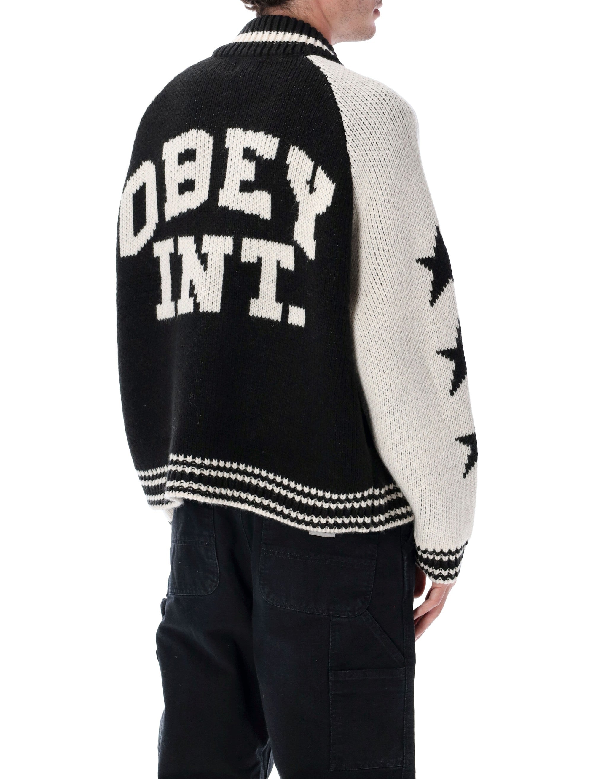 OBEY Contemporary Cowichan Zip-Up Sweater - Size L