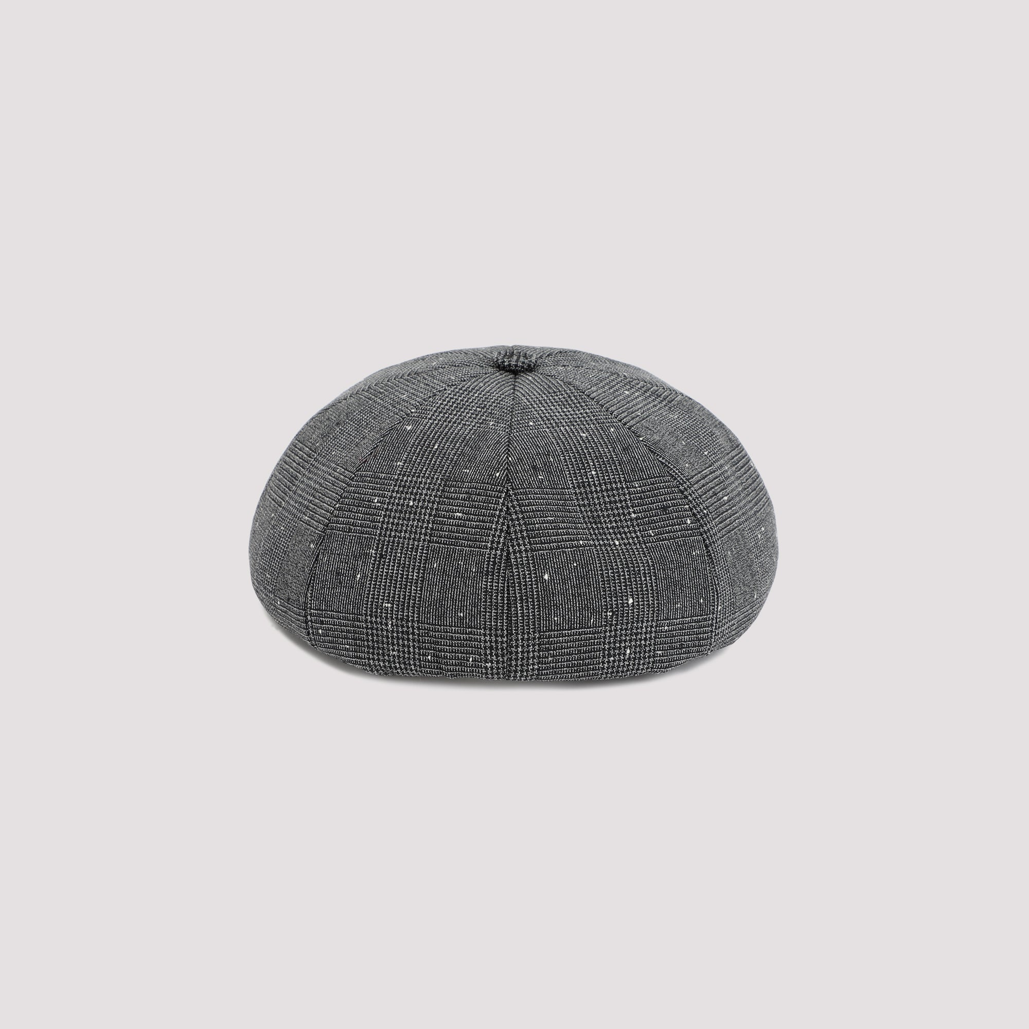 DIOR HOMME Wool-Blend Canvas Hat with Prince of Wales Motif