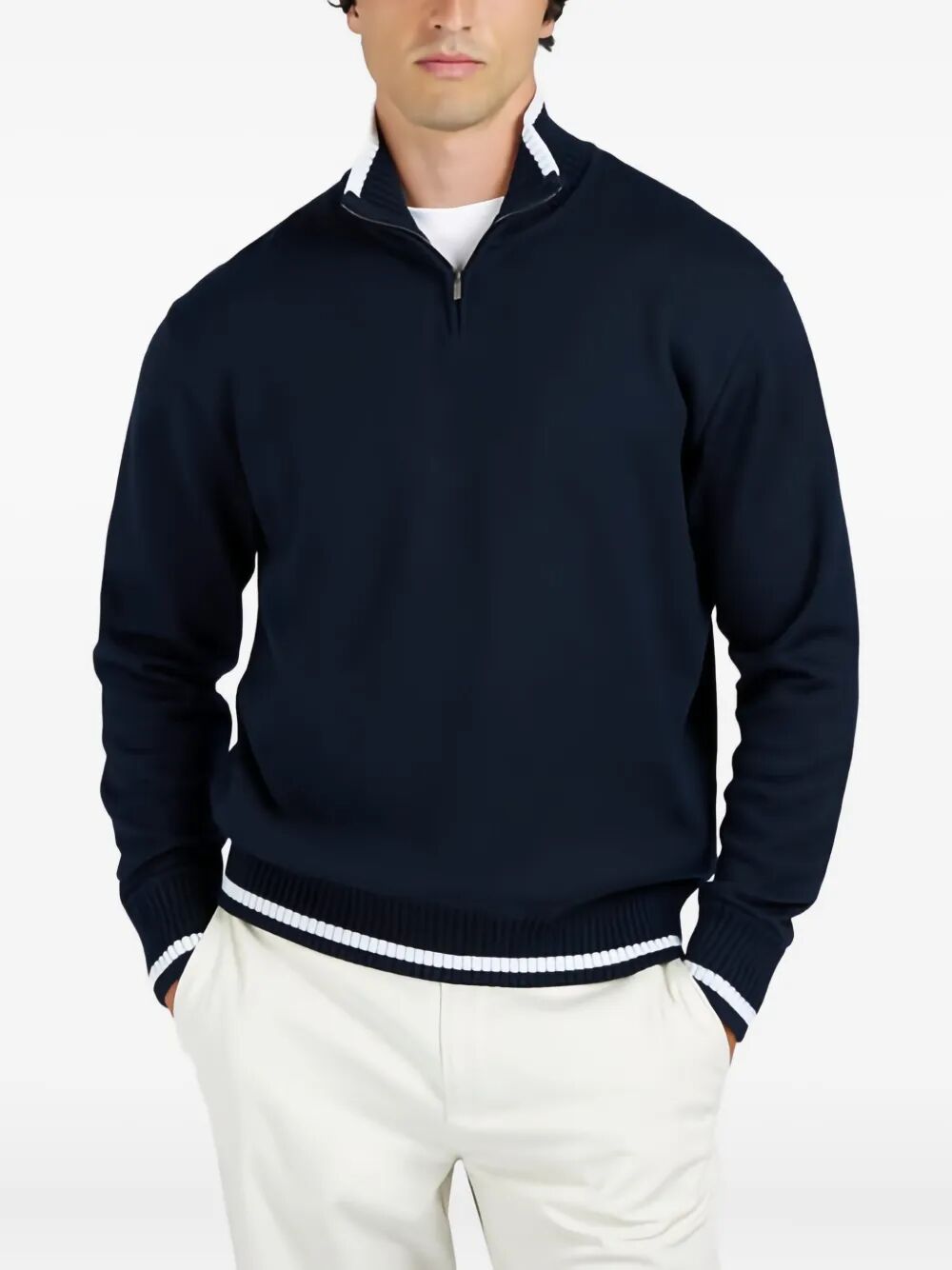 PAUL & SHARK Men's Half-Zip Wool Sweater