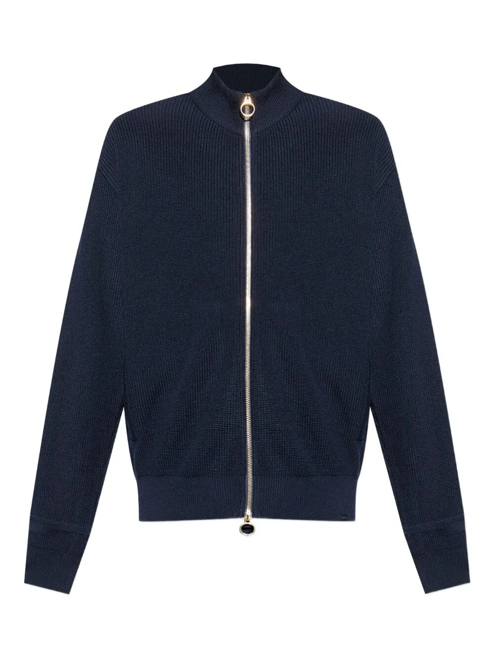 PAUL & SHARK Ribbed Zip-Up High-Neck Cardigan