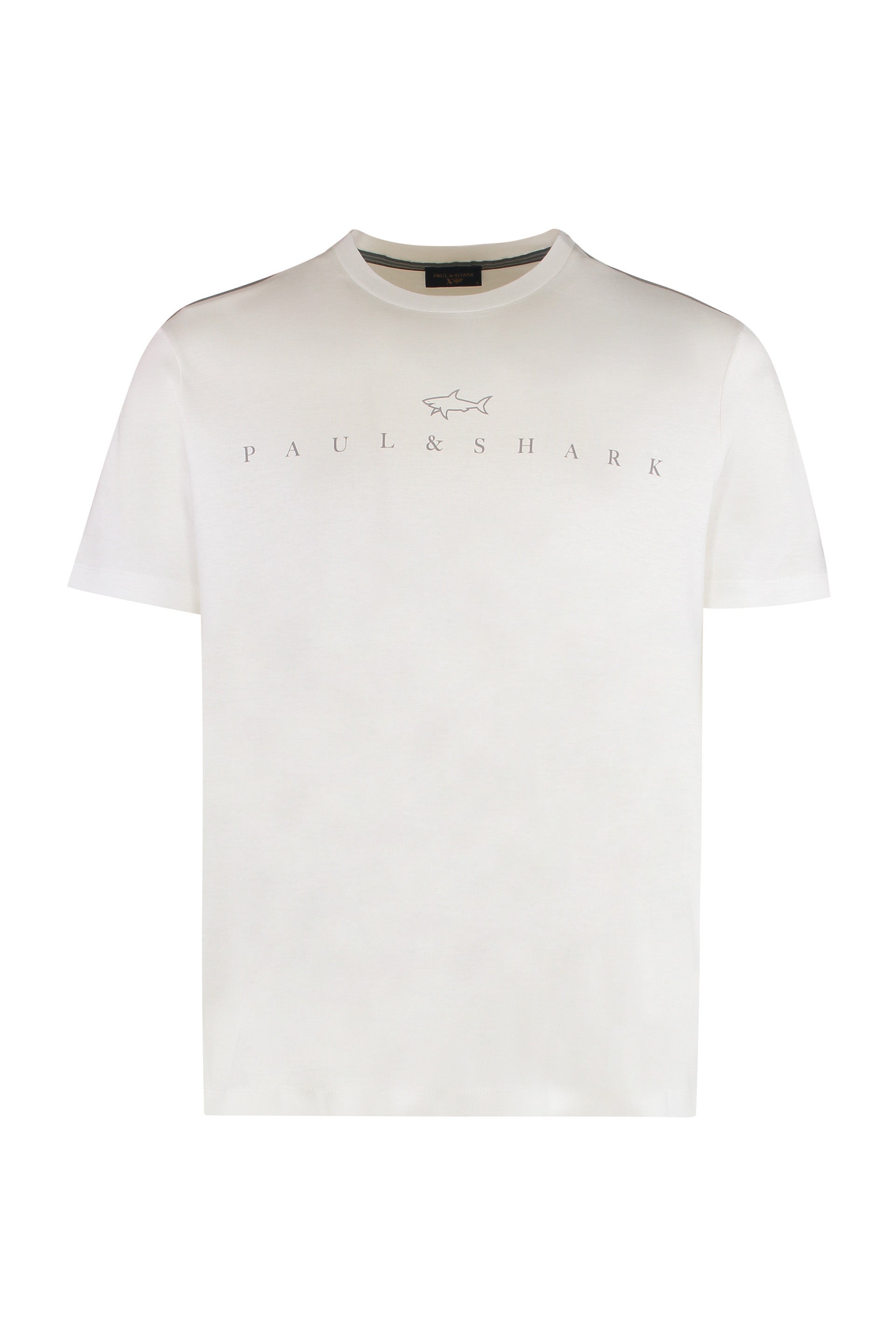 PAUL & SHARK Cotton T-Shirt with Logo Print for Men