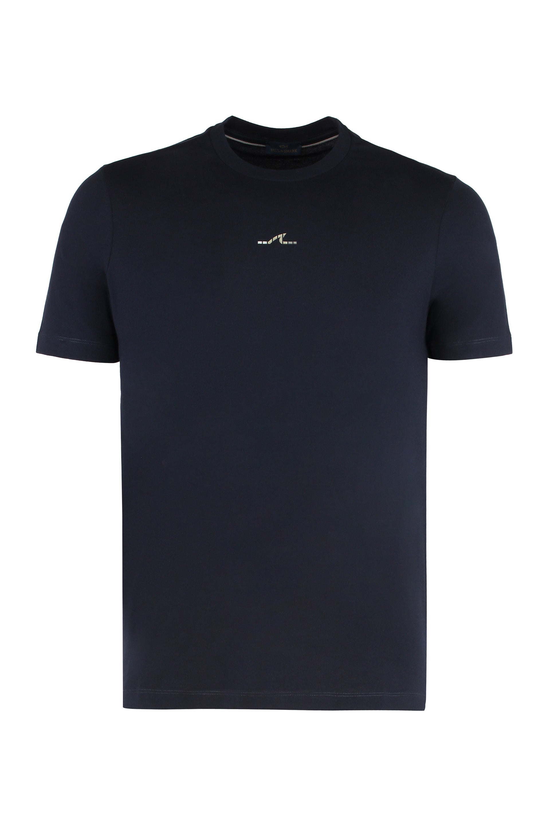 PAUL & SHARK Cotton Crew Neck T-Shirt with Mini Print