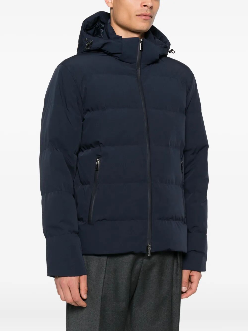 PAUL & SHARK Men's Hooded Short Down Jacket