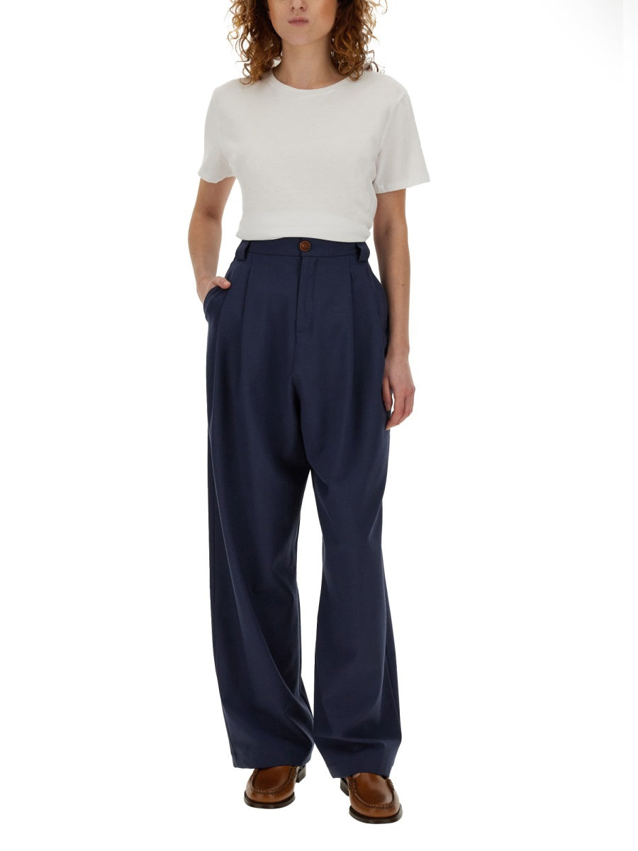 ALYSI Chic Canvas Pants - Size 38