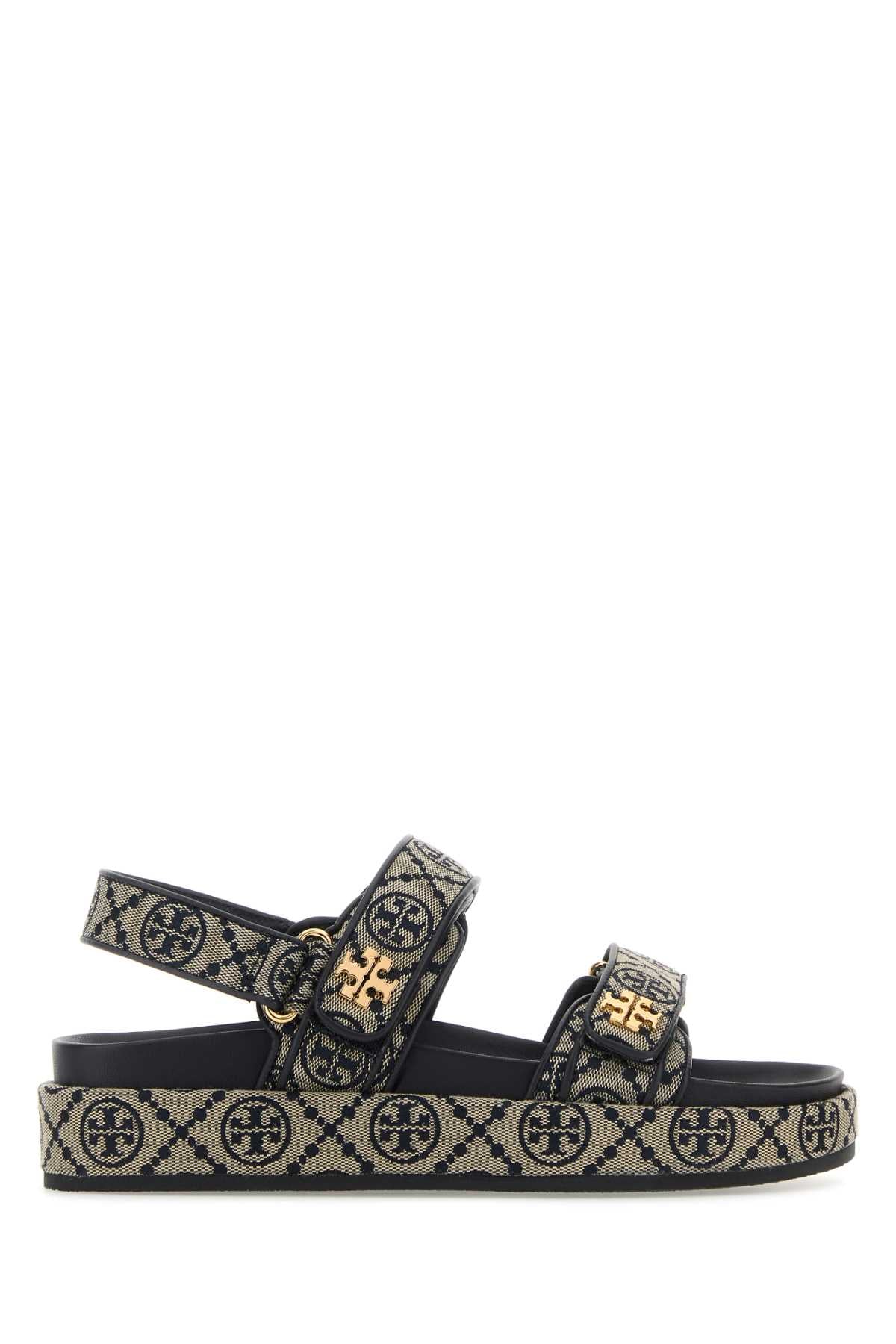 TORY BURCH Embroidered Fabric Kira Sandals for Women