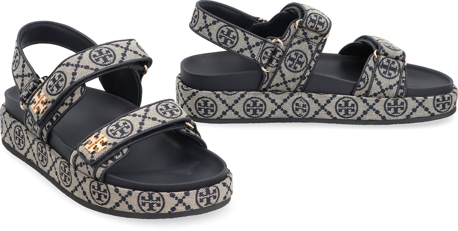 TORY BURCH Kira Fabric Platform Sandals - 3.5 cm