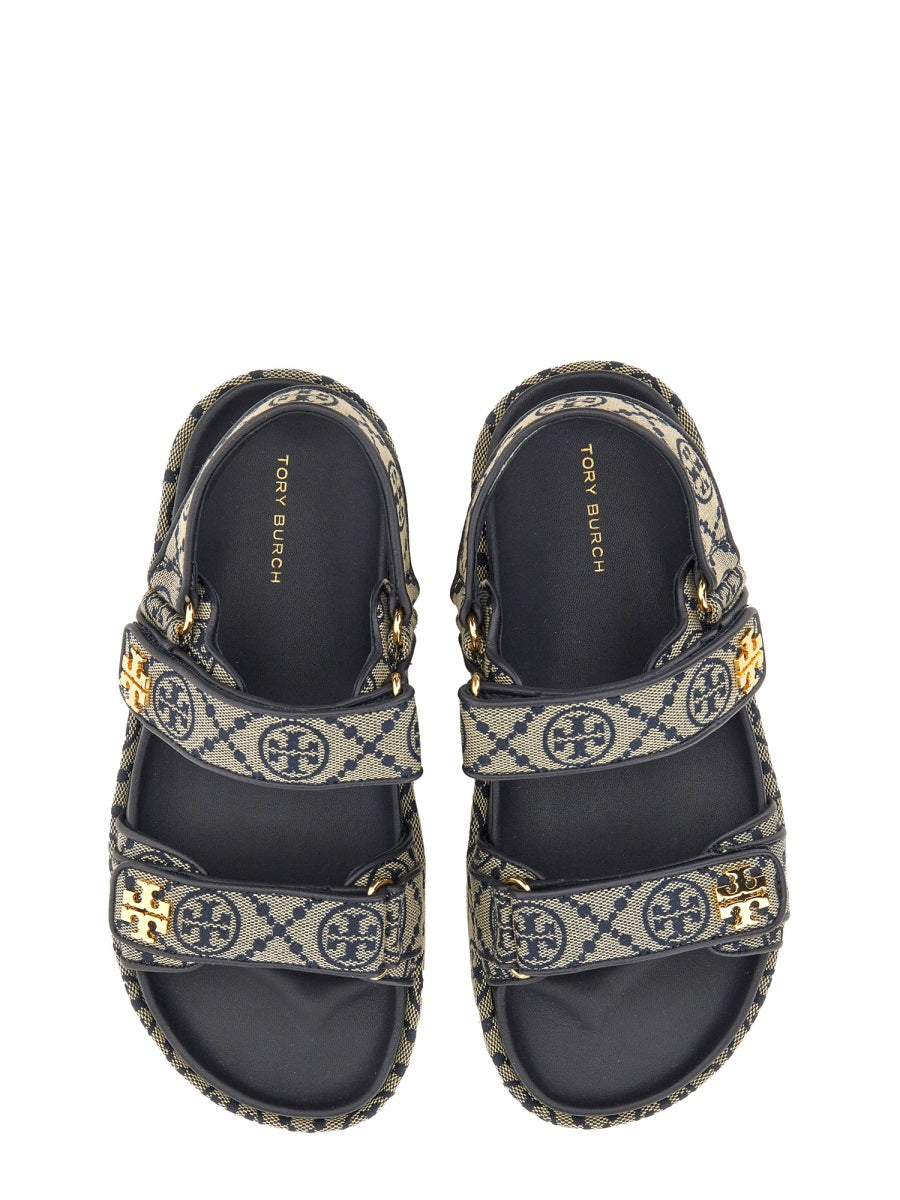 TORY BURCH Embroidered Fabric Kira Sandals for Women