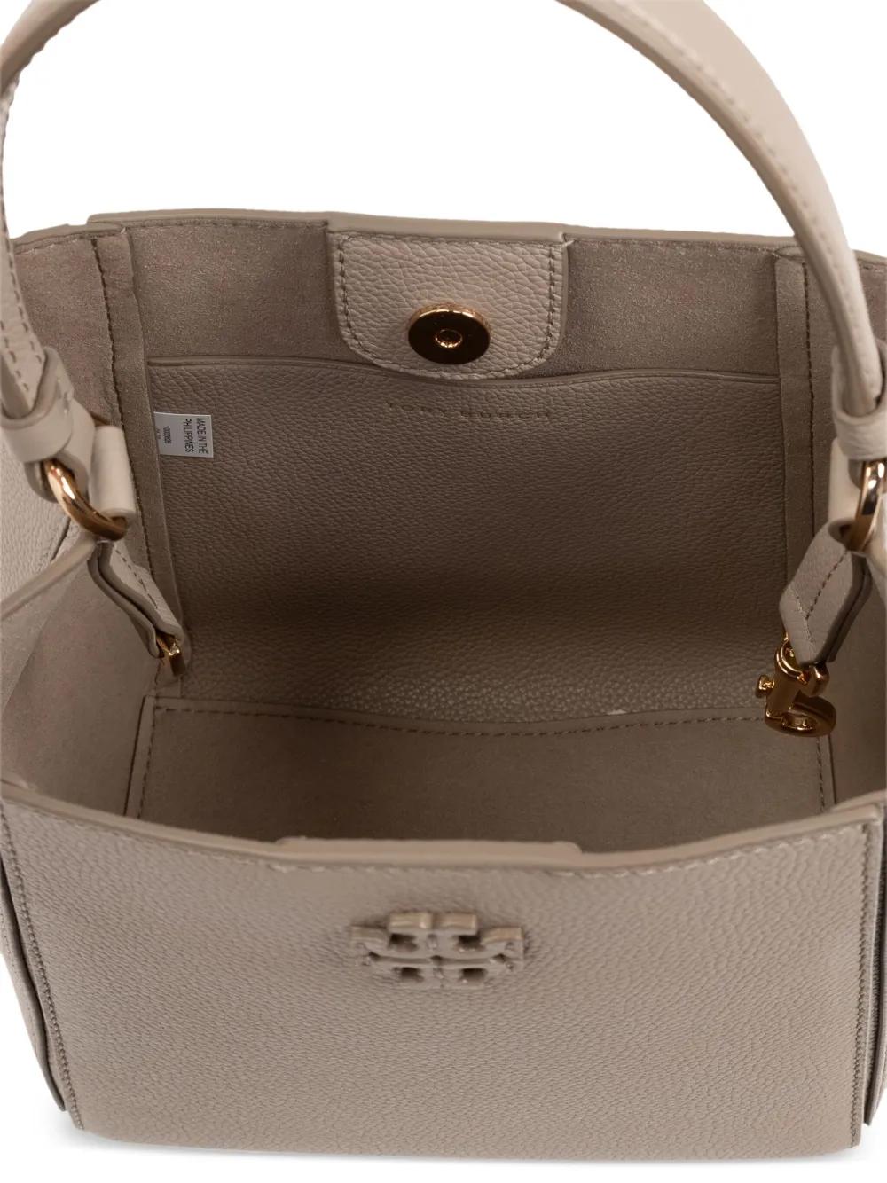TORY BURCH Mini Leather Bucket Handbag