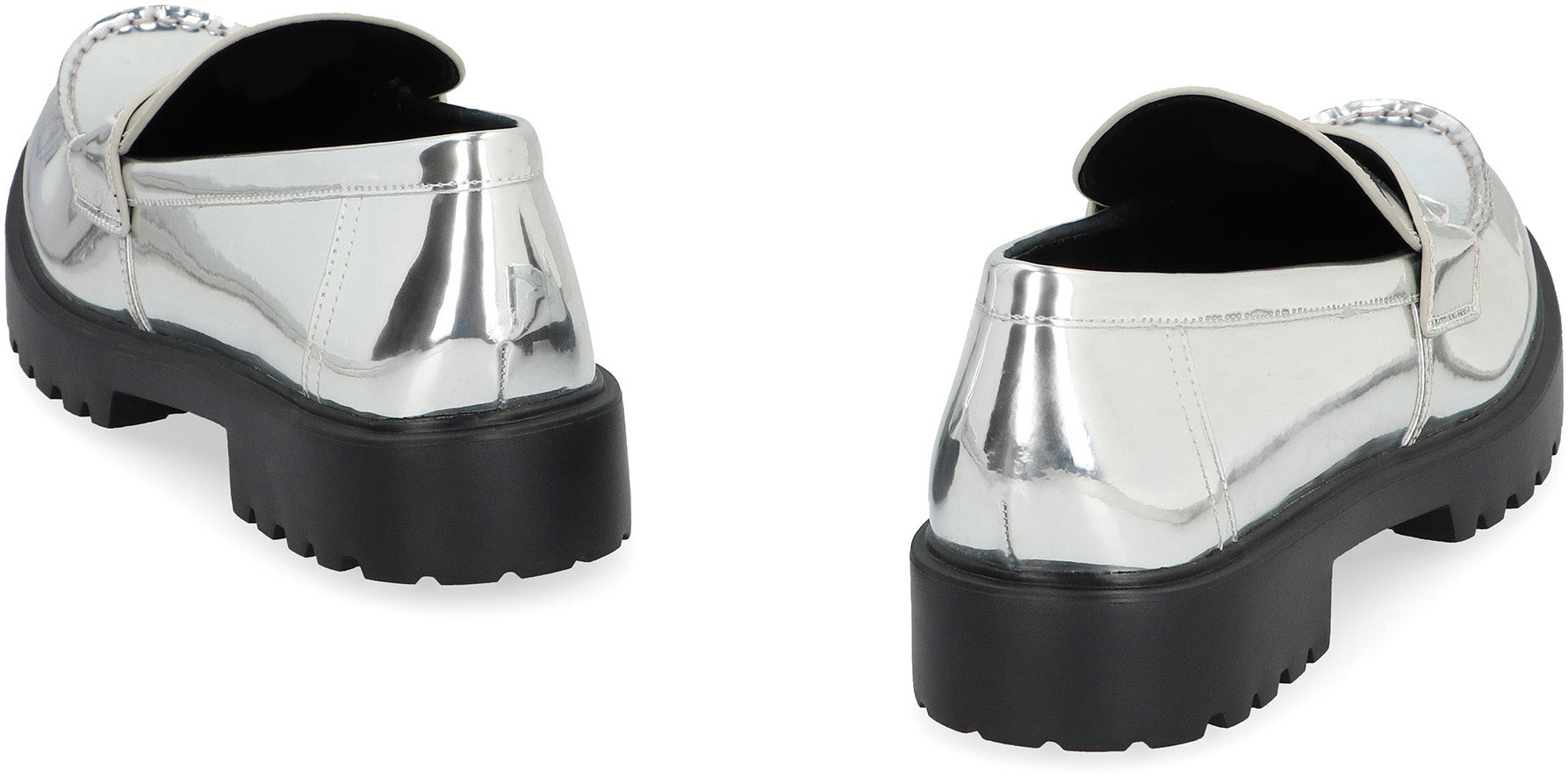 TORY BURCH Metallic Eco Leather Loafers for Women