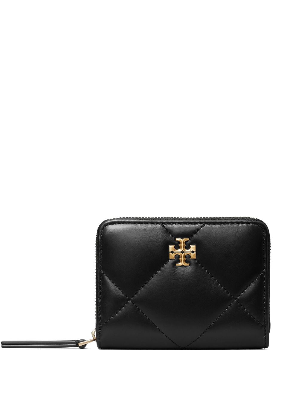 TORY BURCH Kira Mini Diamond Leather Zipped Wallet