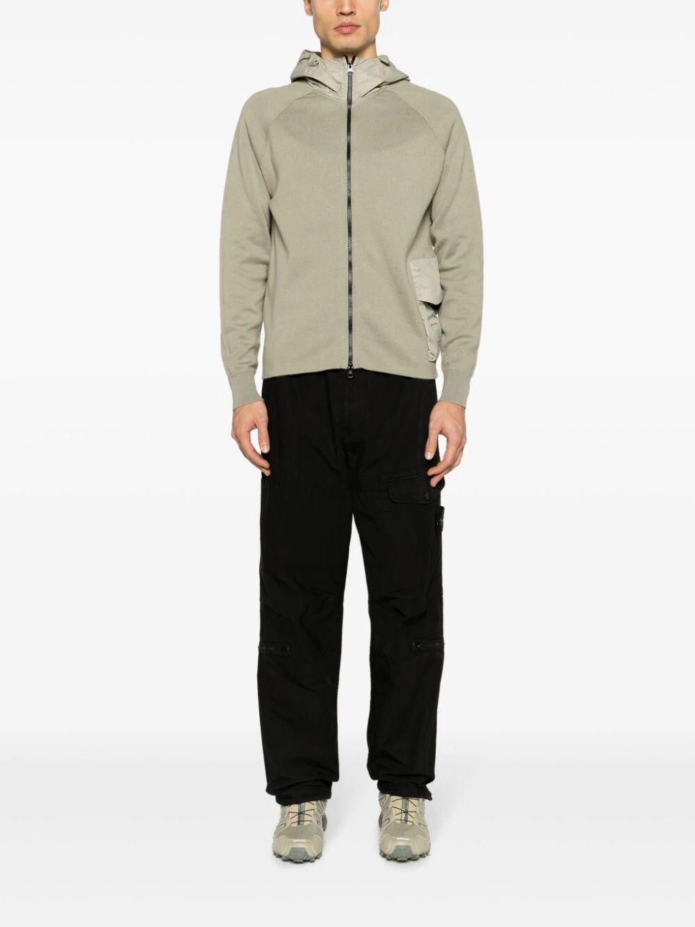 C.P.COMPANY Metropolis Series Double Mixed Zipped Hoodie - Men’s Style