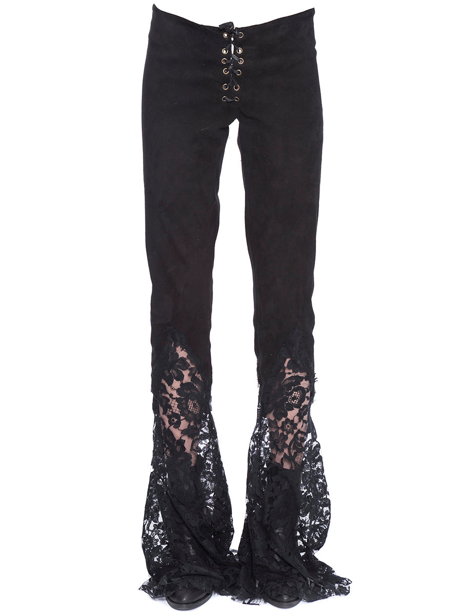 LE CUIR PERDU Chic Suede Pants - Size 40