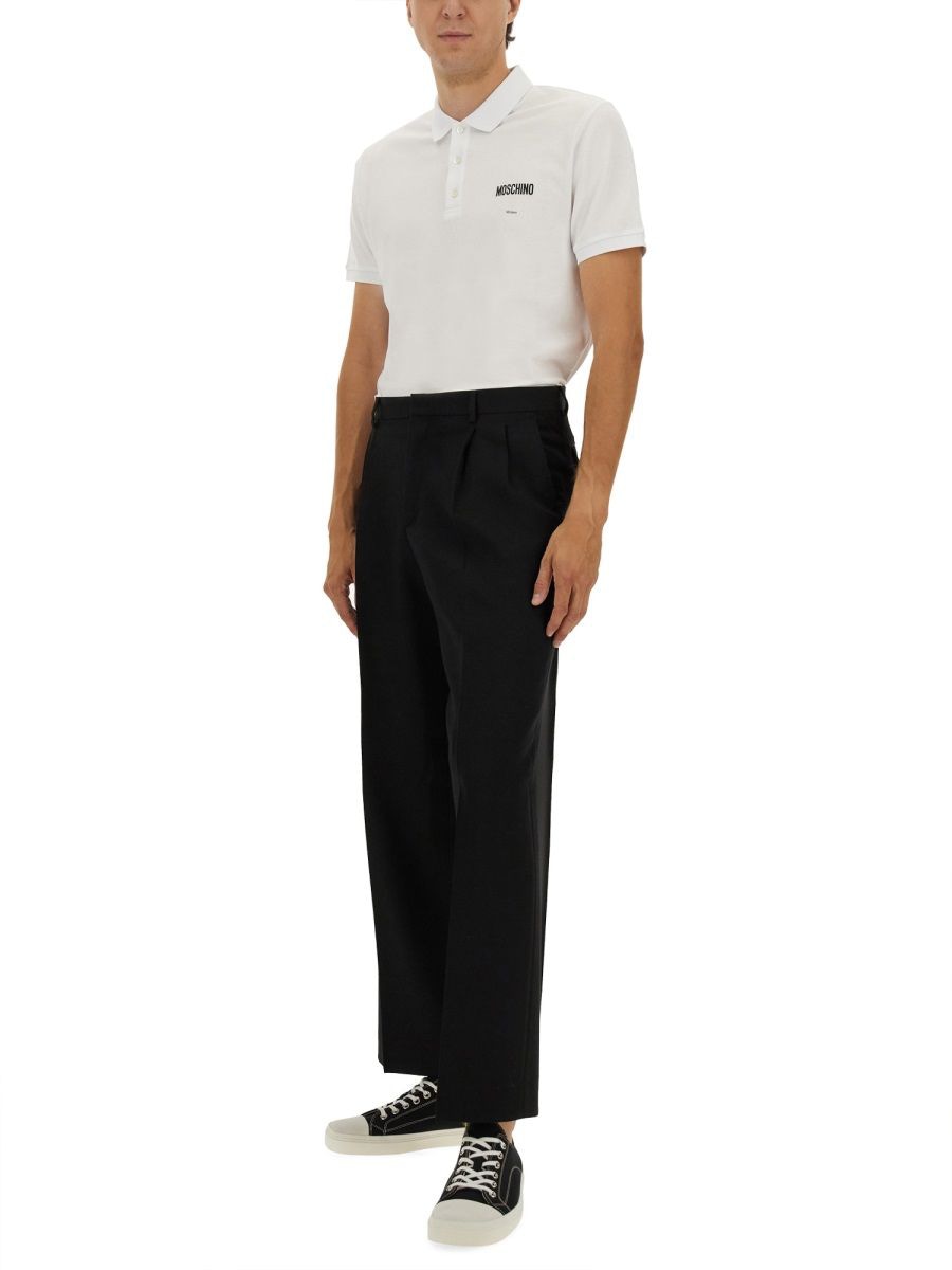 MOSCHINO Classic Cotton Pique Polo - Size L