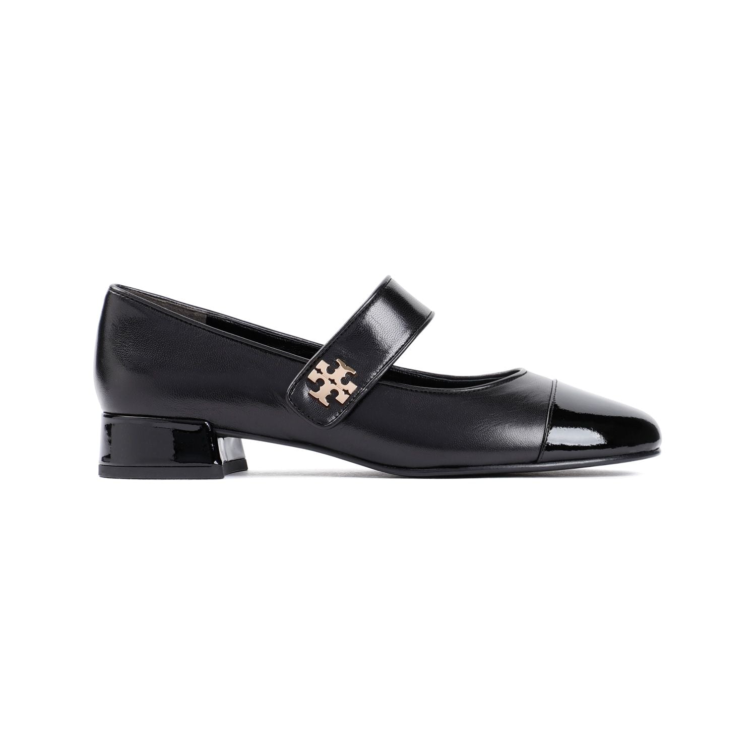 TORY BURCH Cap-Toe Mary Jane Heel Ballet 25mm