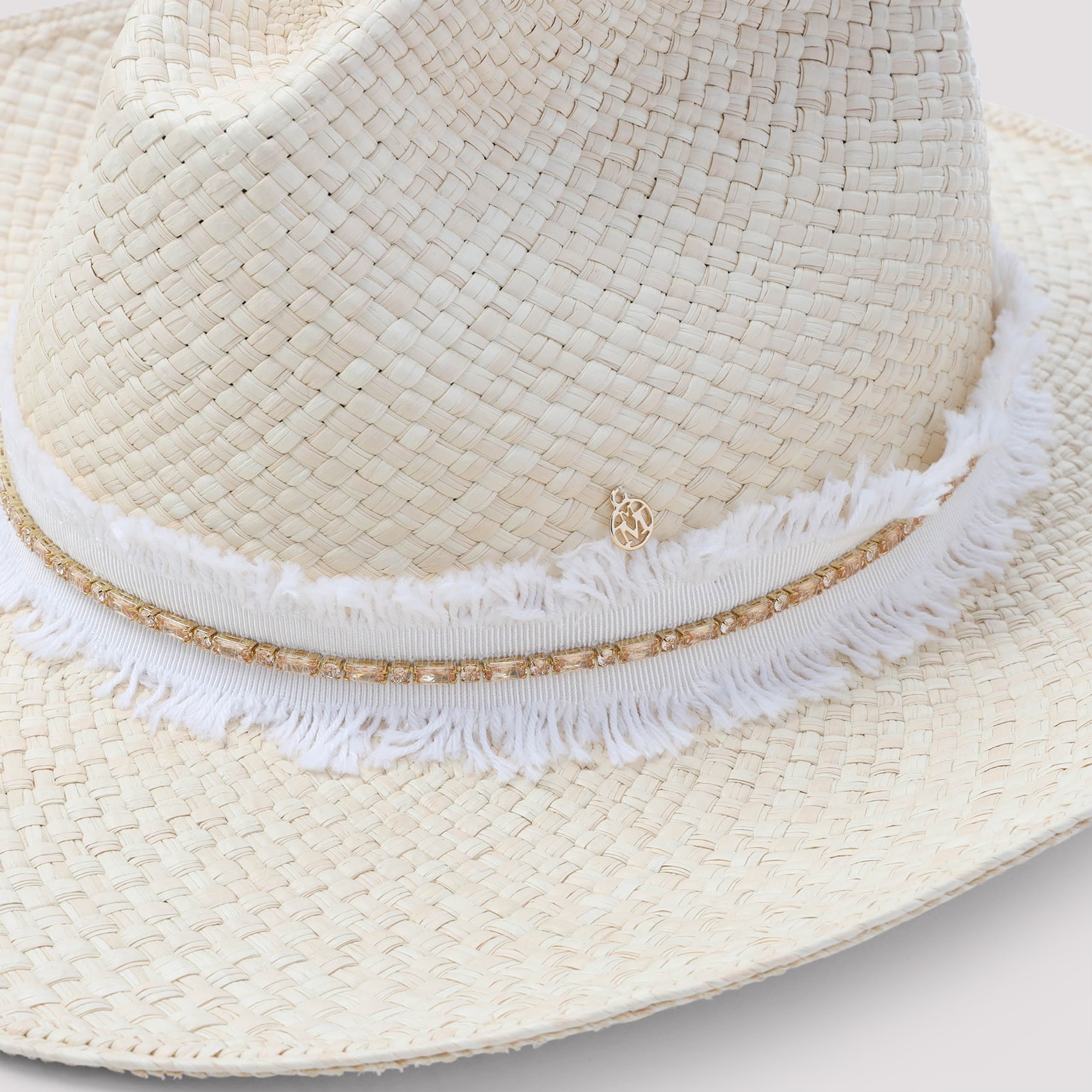MAISON MICHEL Austin Denim Strass Hat for Men