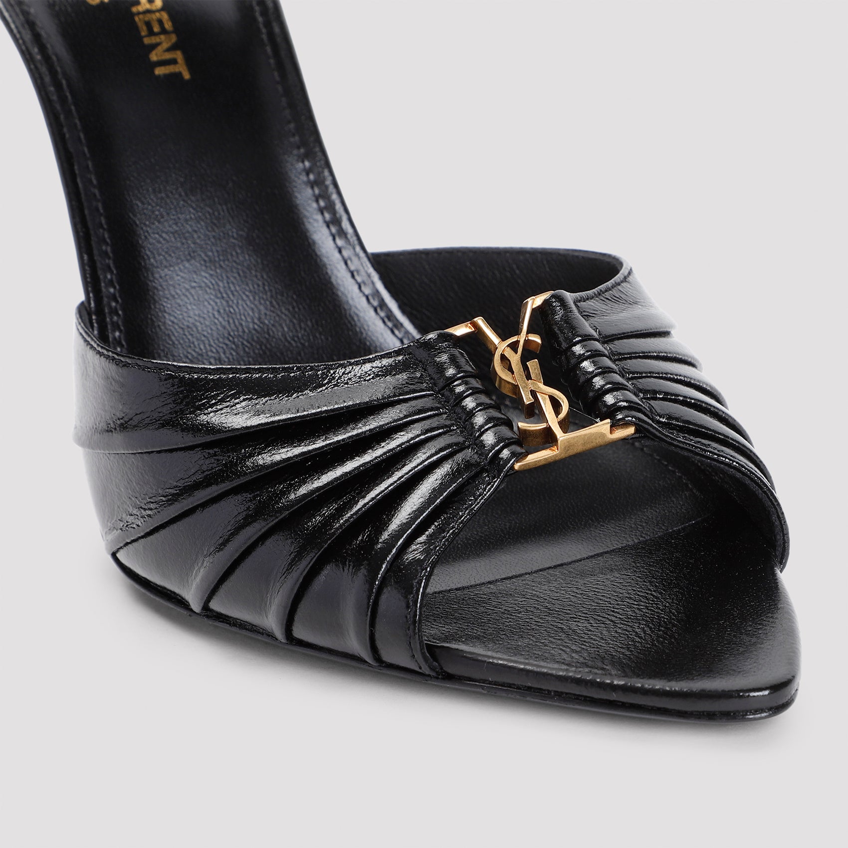 SAINT LAURENT Lambskin 90 mm Mules for Men