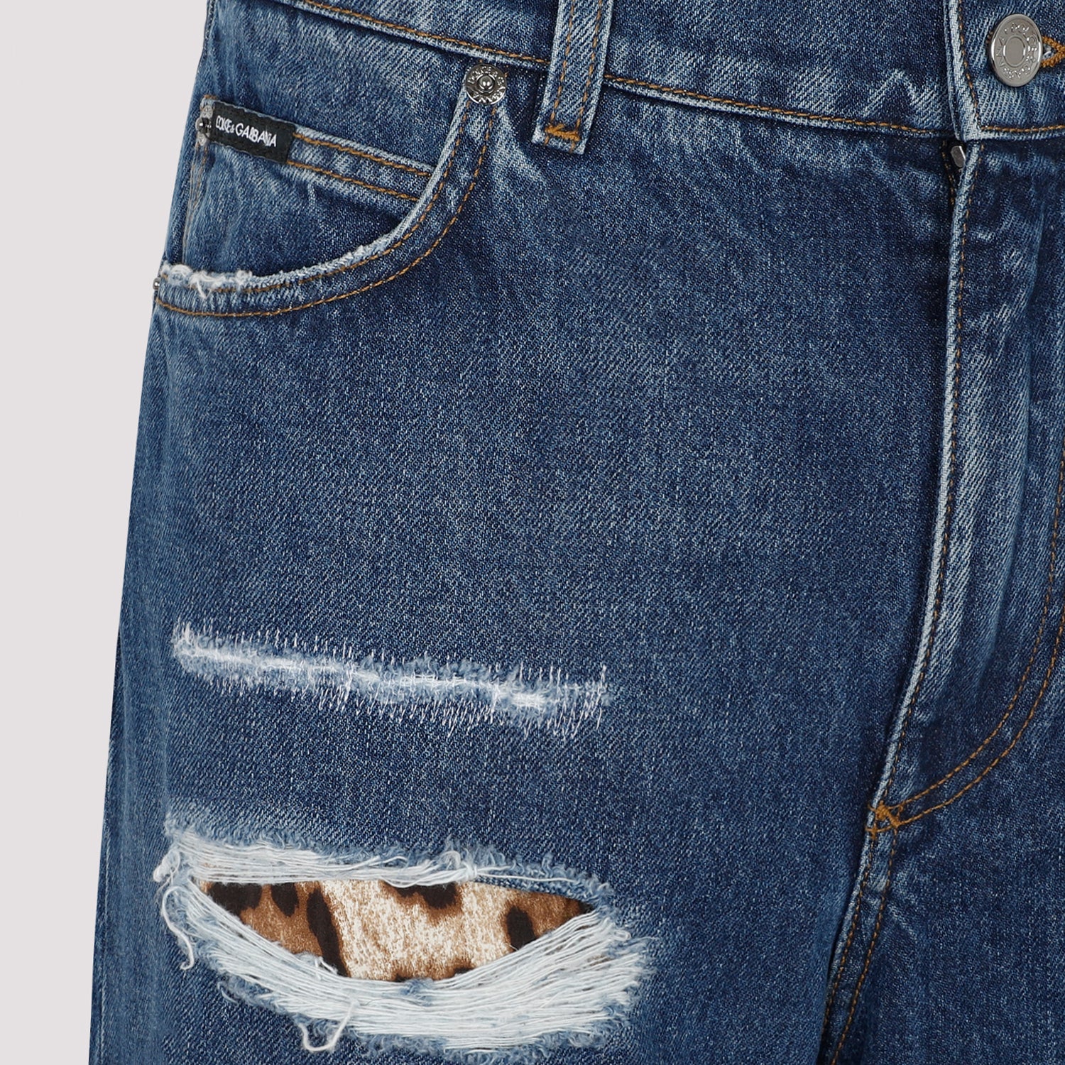 DOLCE & GABBANA Classic Cotton Jeans for Men - FW23 Collection