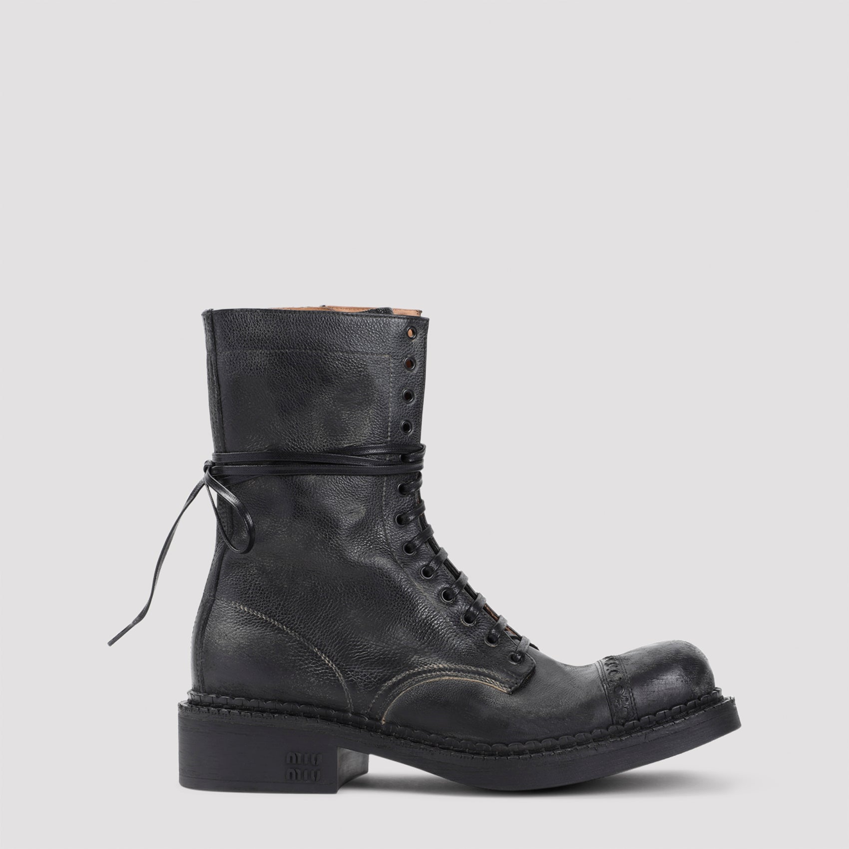 MIU MIU Laced Ankle Boots for Men