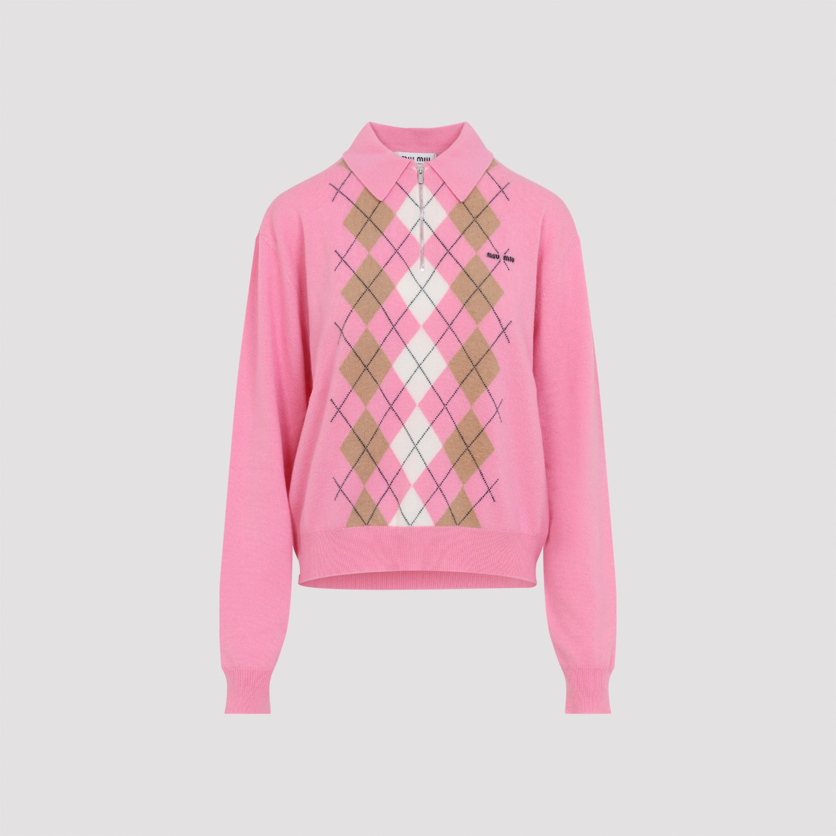 MIU MIU Luxurious Cashmere Pullover Sweater for Men - FW25 Collection