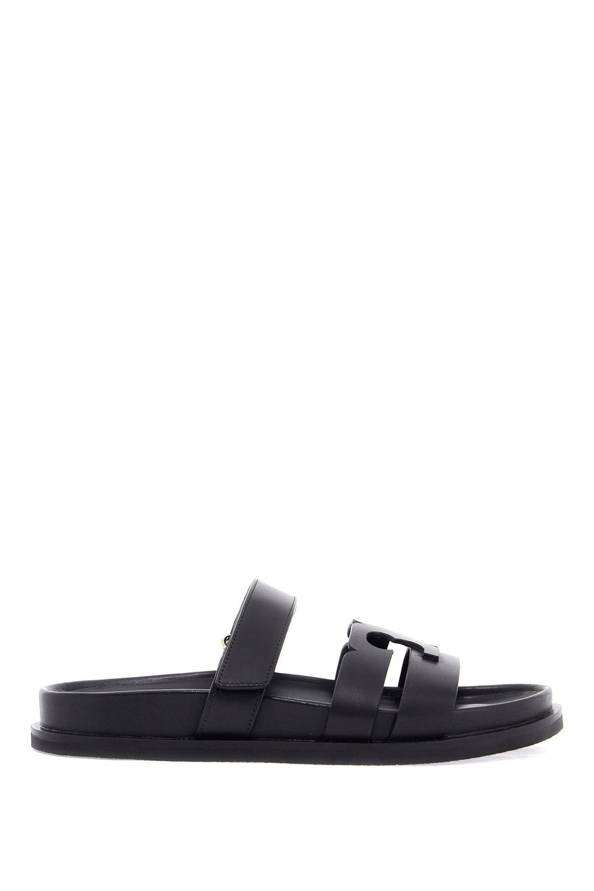 TORY BURCH Slide Ines Sport Double T Leather Sandals