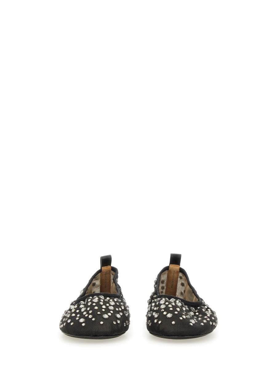 TORY BURCH Crystal Embellished Ballerina Shoes