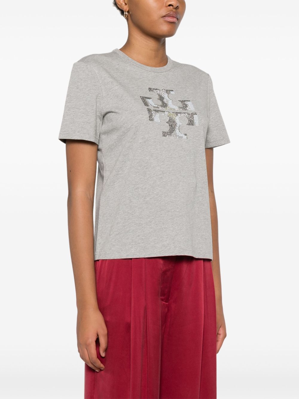 TORY BURCH Logo Cotton T-Shirt for Women - SS25