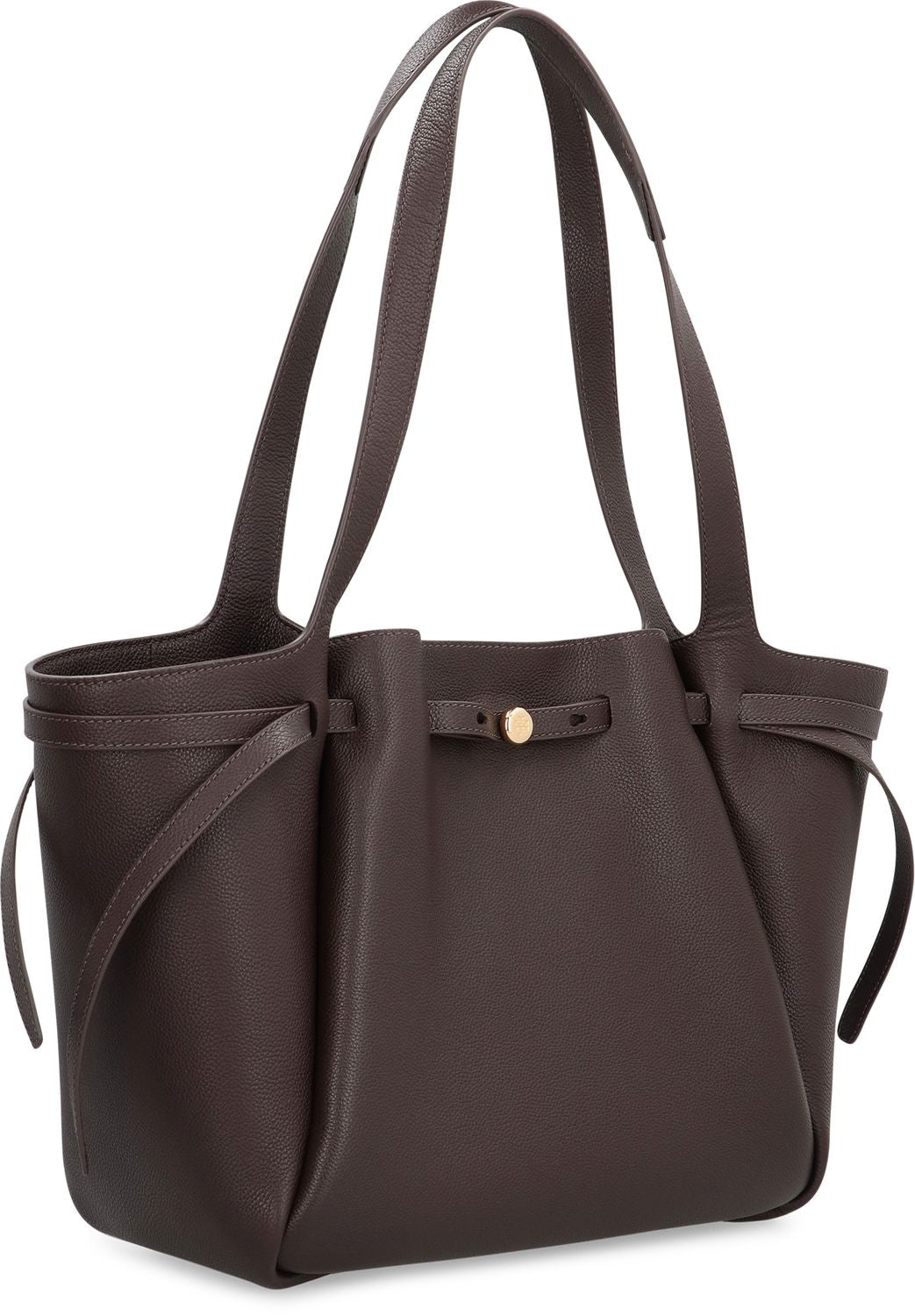 TORY BURCH Smooth Leather Tote Handbag - 31.5 cm x 29.5 cm x 17 cm