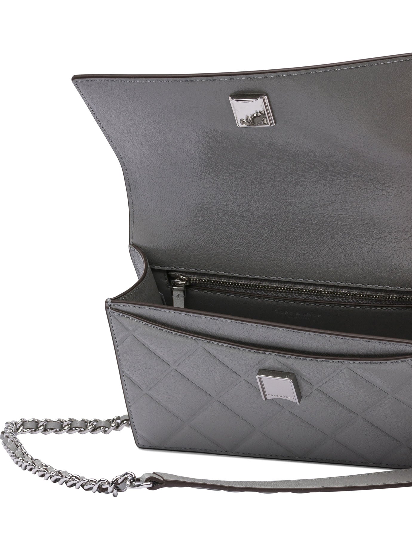 TORY BURCH Mini Goat Leather Shoulder Handbag - 22X15X6 CM