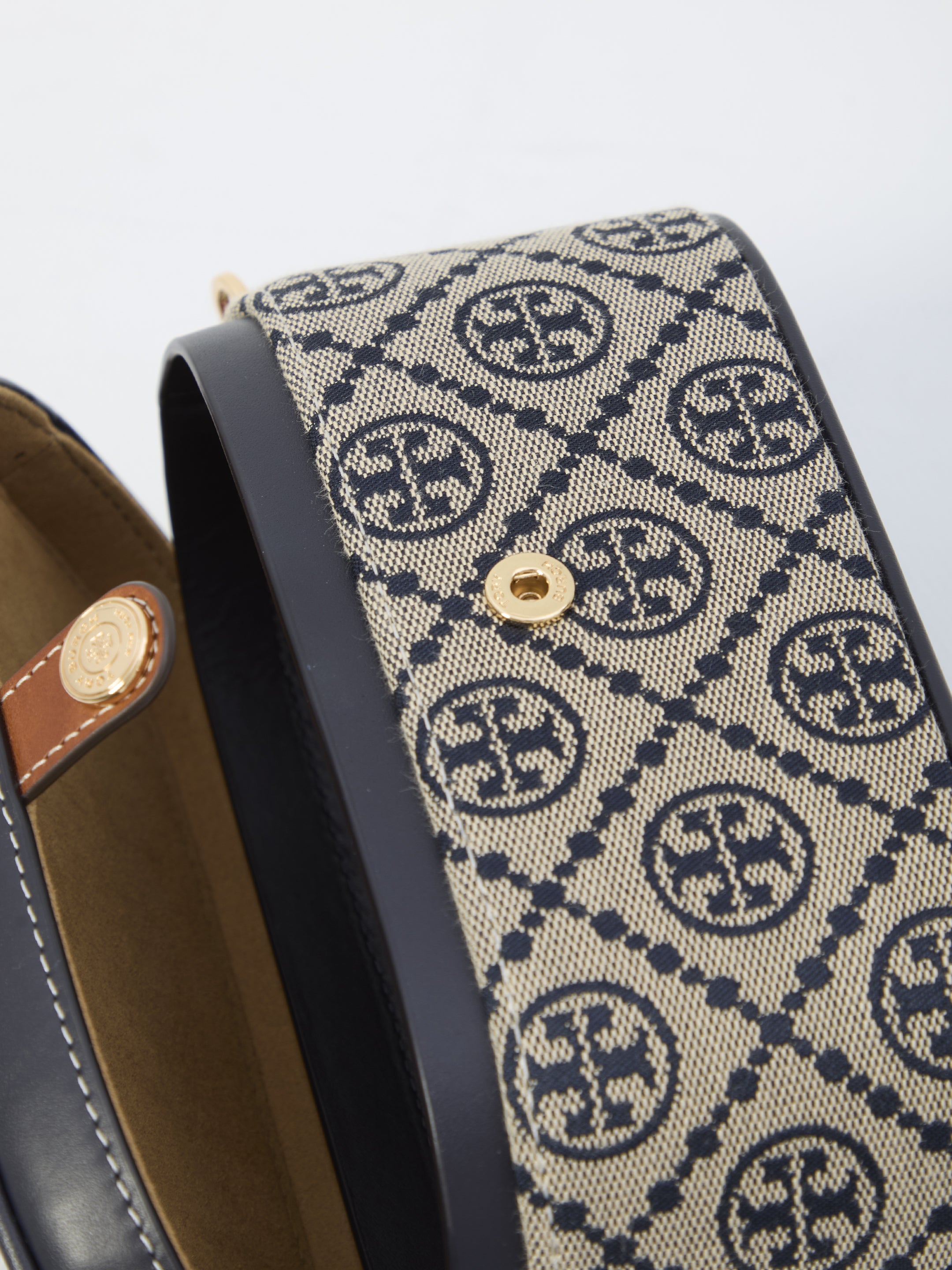 TORY BURCH Mini Handbag with Leather Details - 18 x 9 x 9 CM
