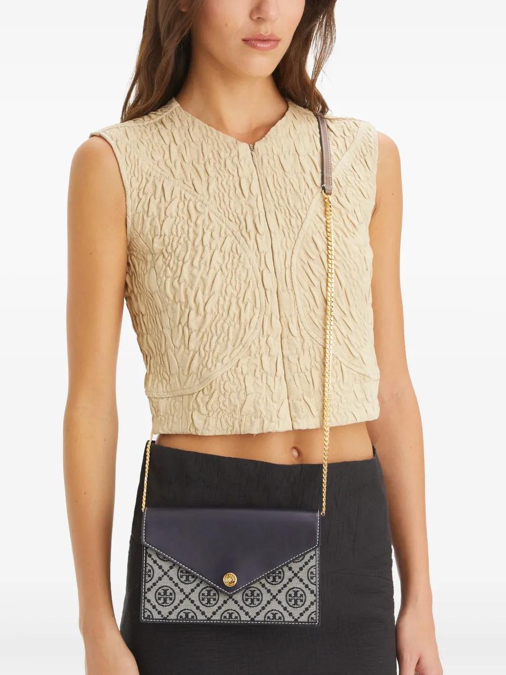 TORY BURCH T-Monogram Mini Envelope Wallet on Chain