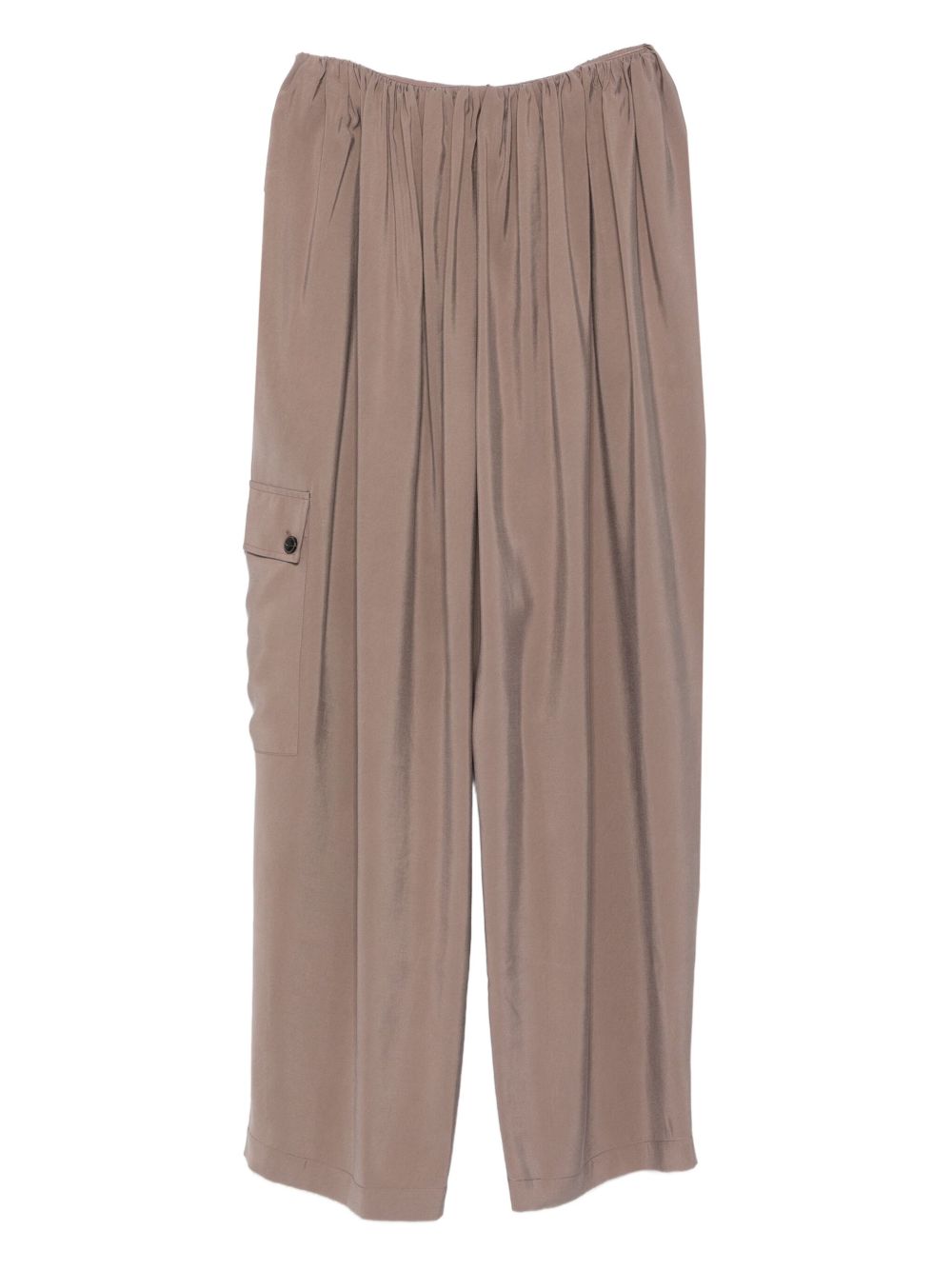 ALYSI Wide-Leg Trousers with Adjustable Waist