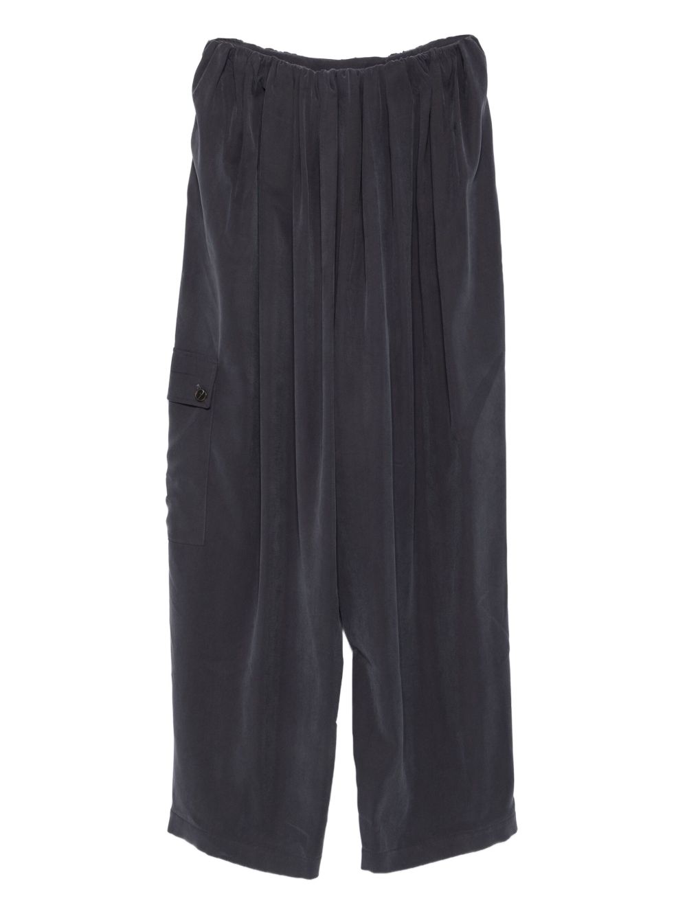 ALYSI Wide Leg Trousers with Pleated Detail and Adjustable Belt