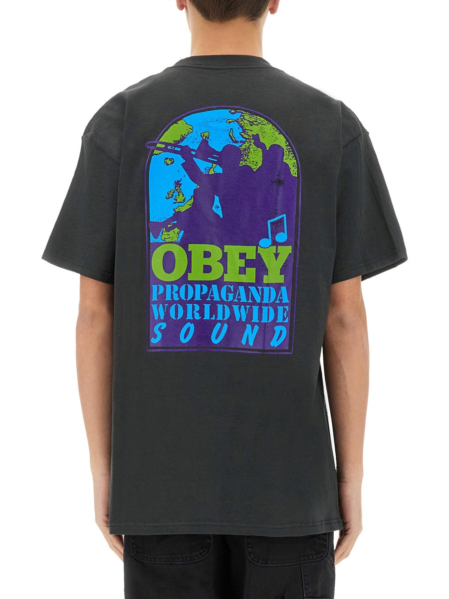 OBEY Worldwide Sound T-Shirt - Size L