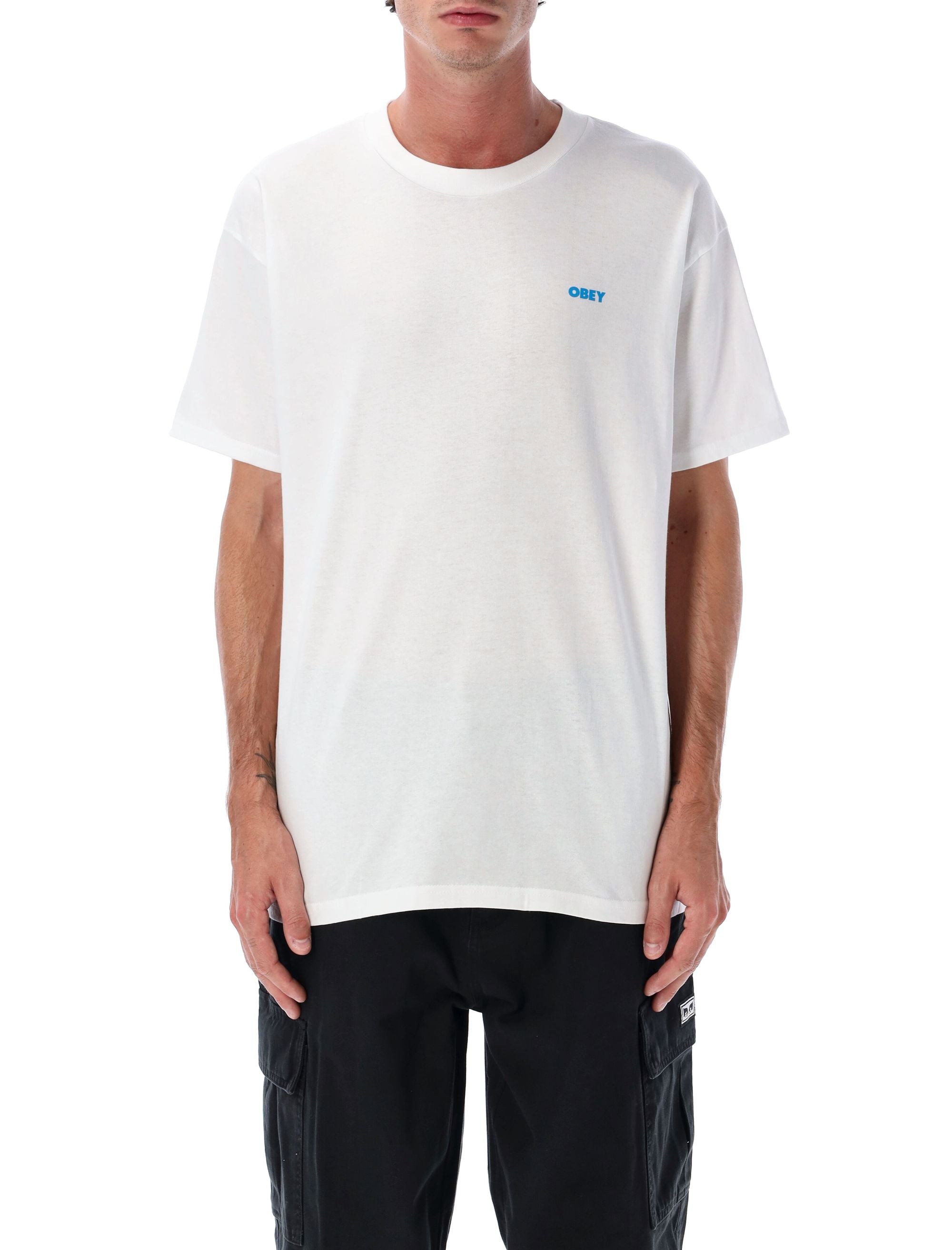 OBEY Sound & Resistance Cotton T-Shirt - Size L