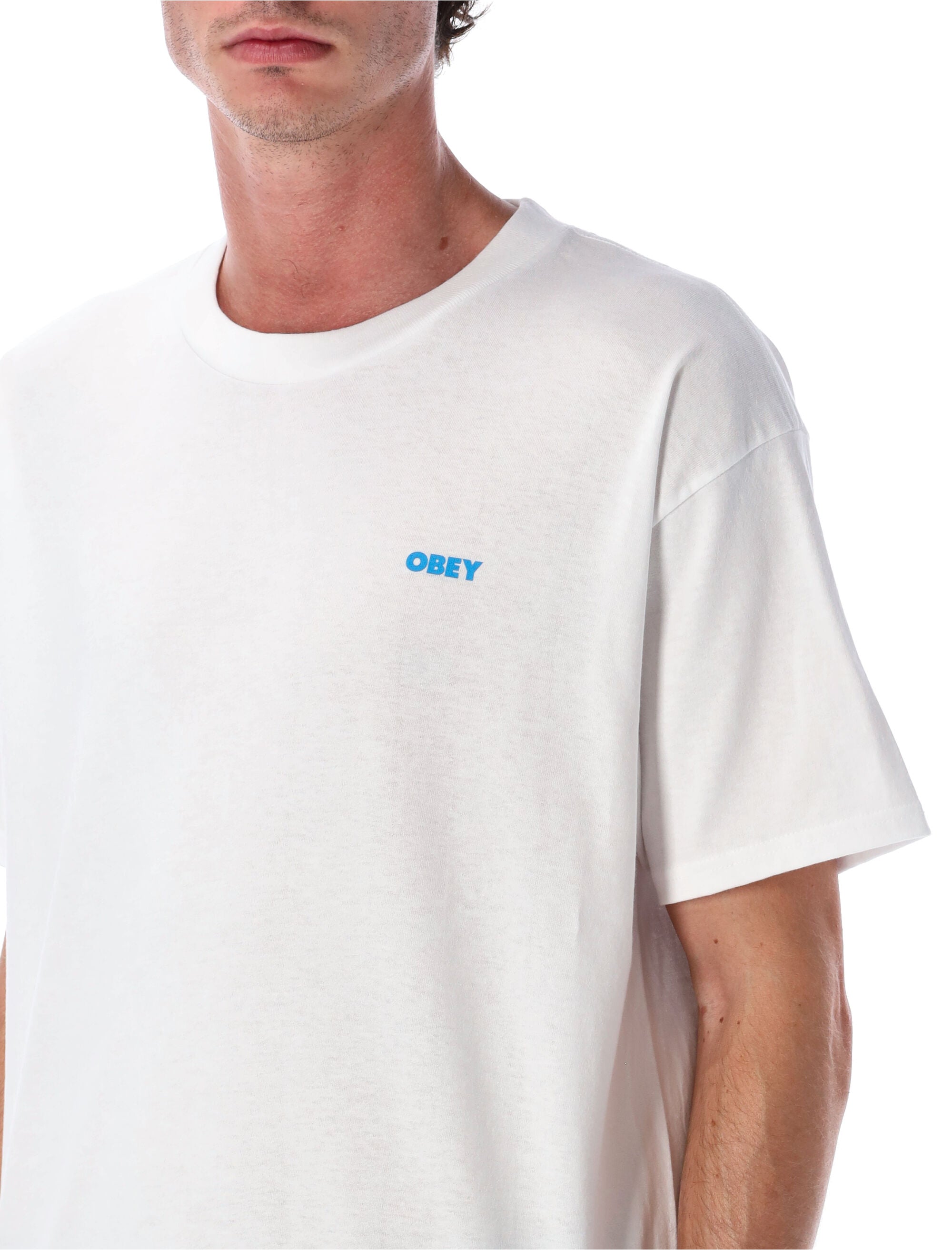 OBEY Sound & Resistance Cotton T-Shirt - Size L