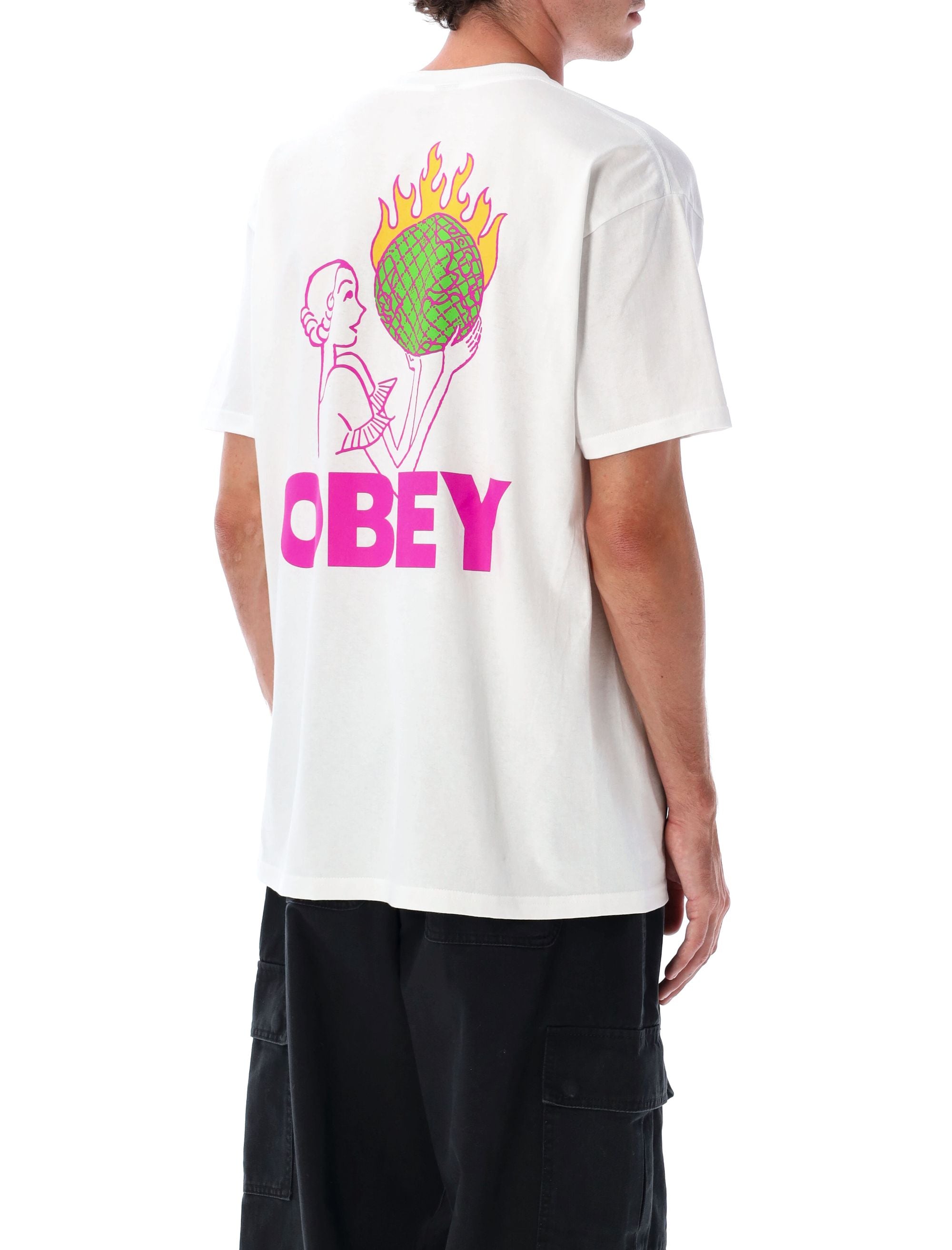 OBEY World in Flames Mini T-Shirt