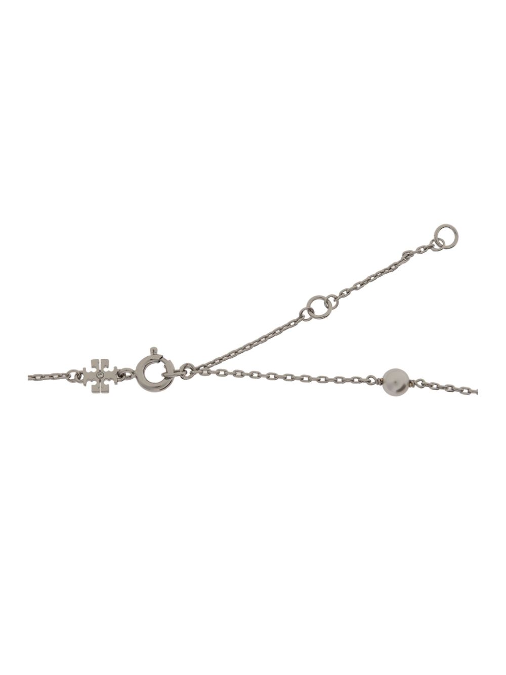 TORY BURCH Elegant Brass and Glass Pearl Jewelry Set